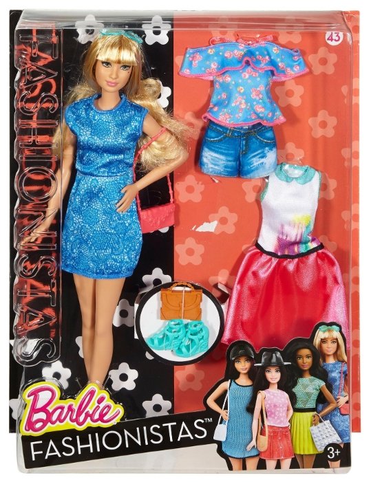 Кукла Barbie DTF06 с набором одежды, 29 см