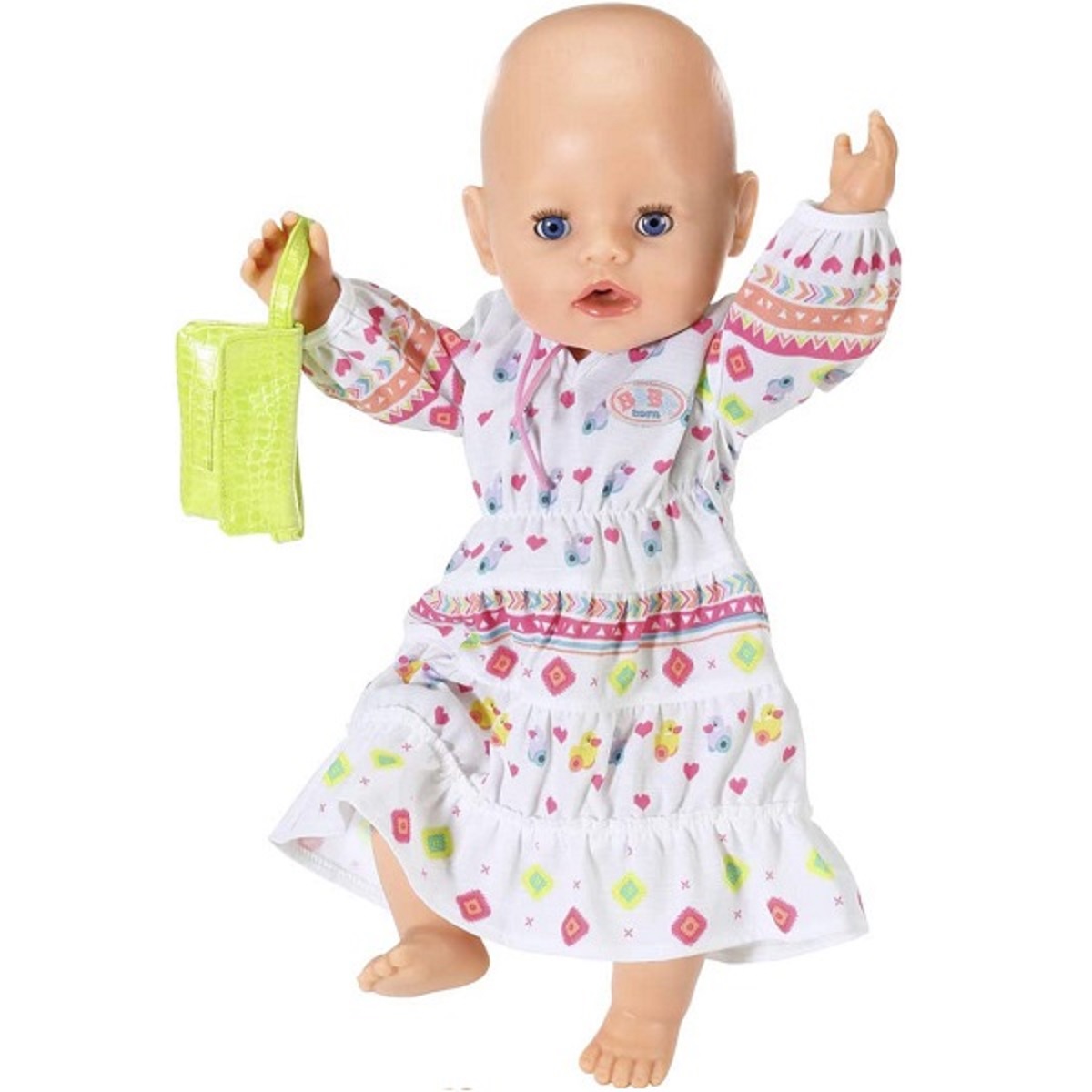 Одежда Zapf Creation Baby Born 830-185 Бэби Борн Платье в стиле бохо с сумочкой в комплекте, 43 см