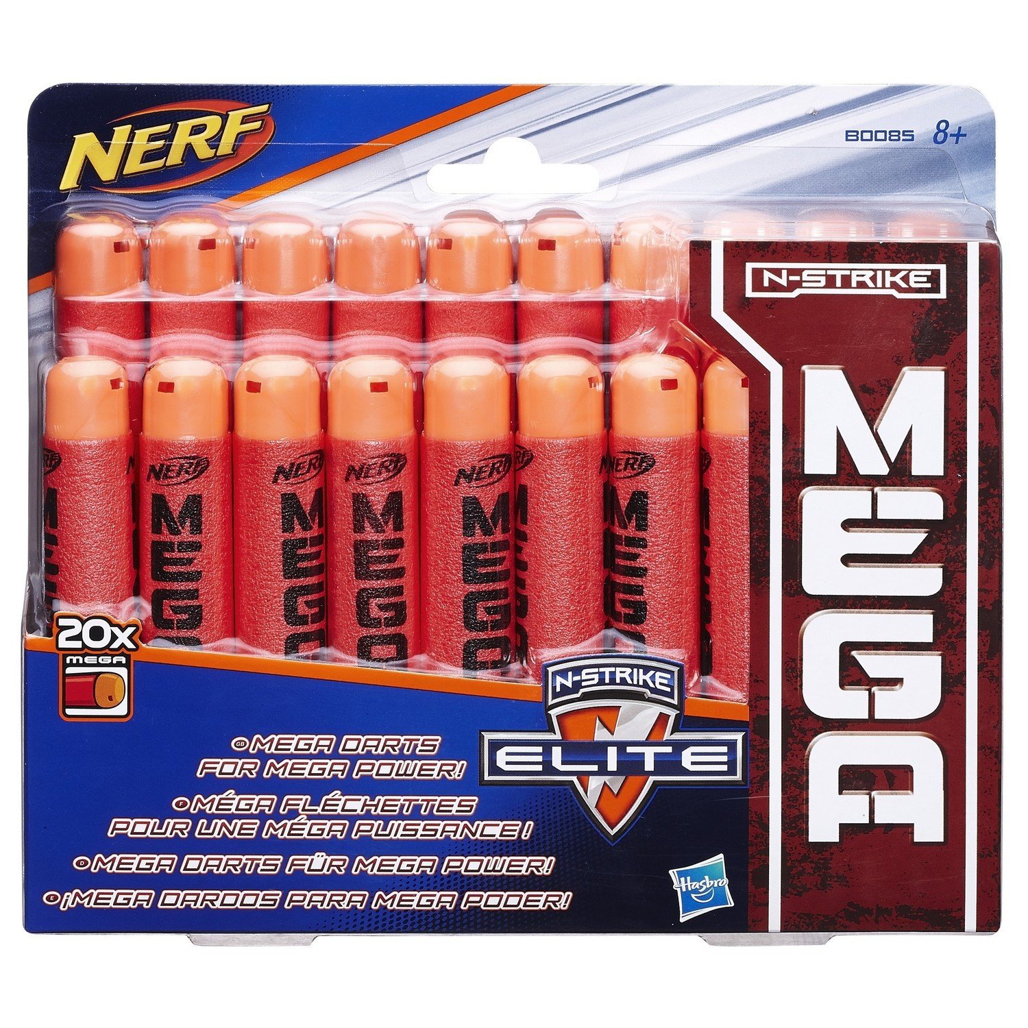 Стрелы Nerf B0085 20 стрел для бластеров MEGA