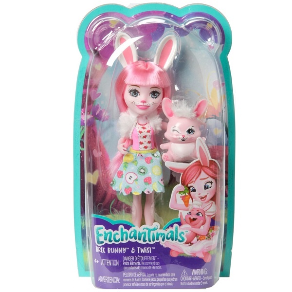 Кукла с питомцем Enchantimals FXM73 Бри Кроля, 15 см