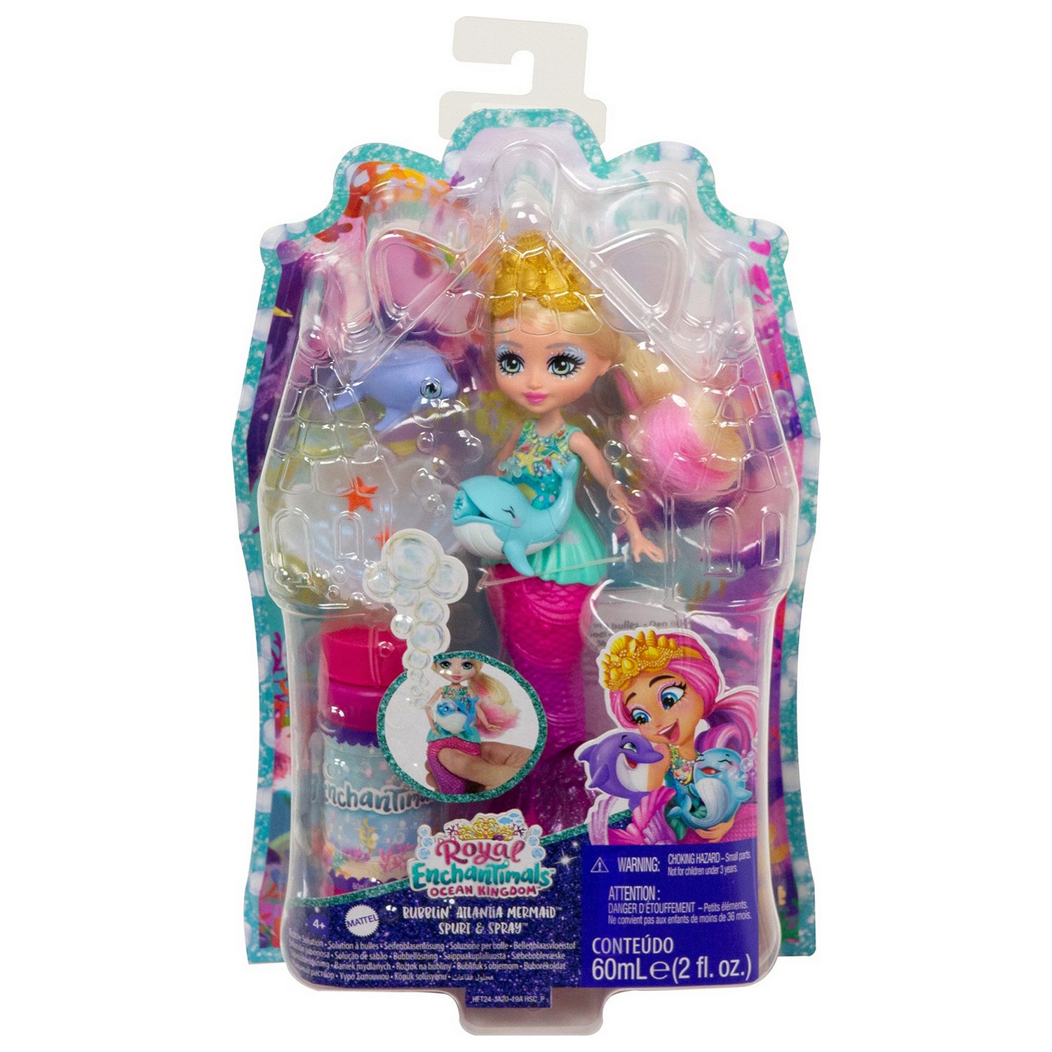 Кукла Enchantimals HFT24 Русалочка с волшебными пузырьками