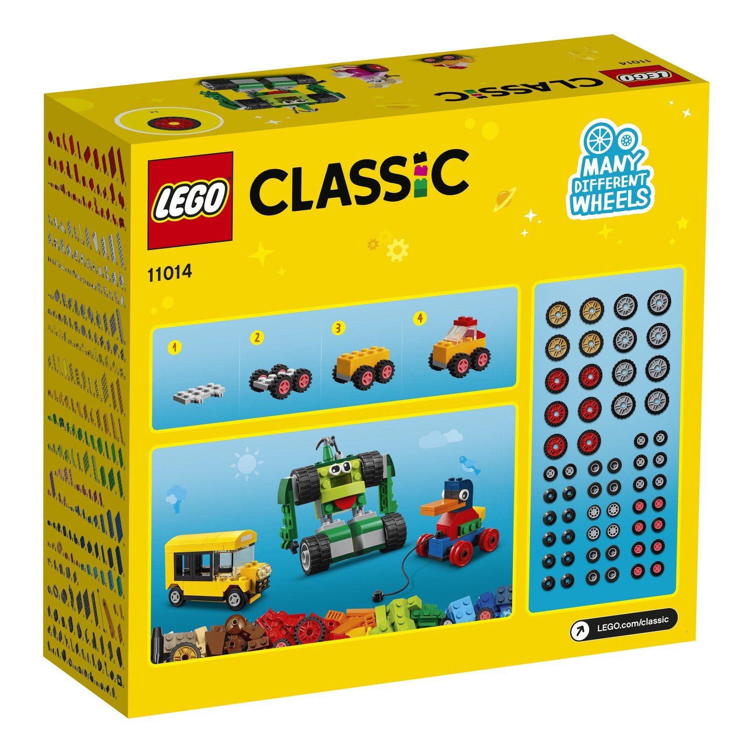 Lego Classic 11014 Кубики и колёса