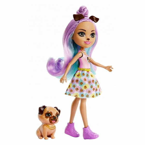 Кукла Enchantimals HKN11 Пенна Мопс и Трасти