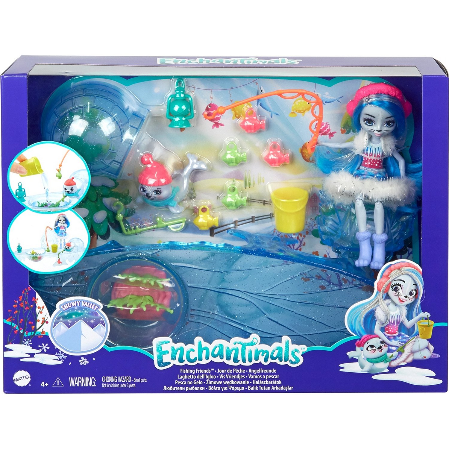 Набор Enchantimals GJX48 Снежная долина Рыбалка на льду