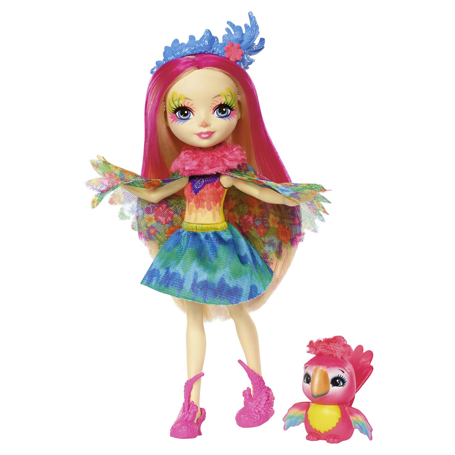 Кукла с питомцем Enchantimals FJJ21 Пикки Какаду, 15 см
