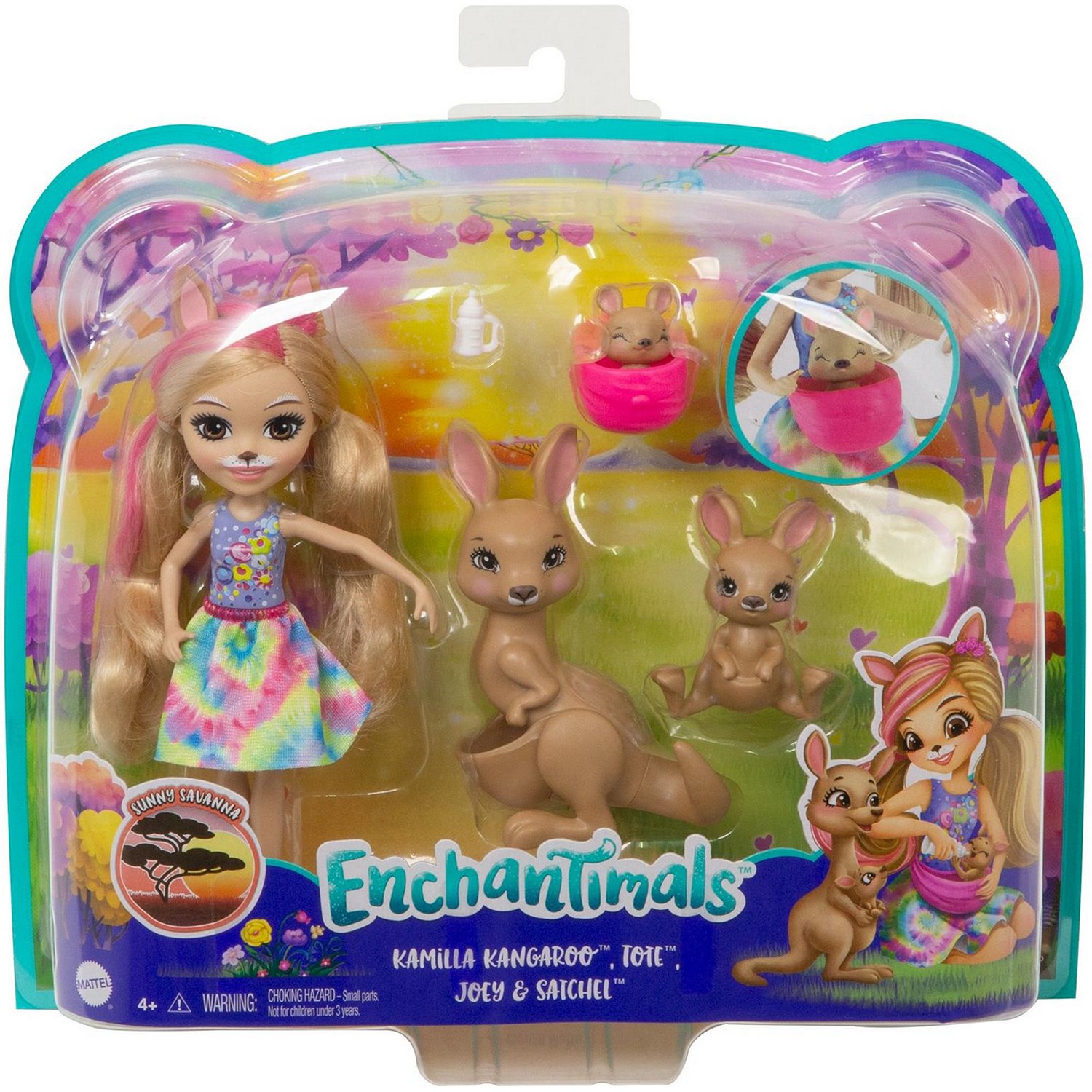 Набор Enchantimals GTM31 Камилла Кенгуру с семьей