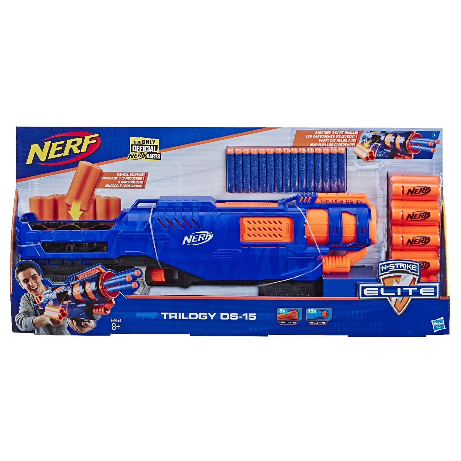 Бластер Nerf Элит E2853 Трилоджи DS-15 