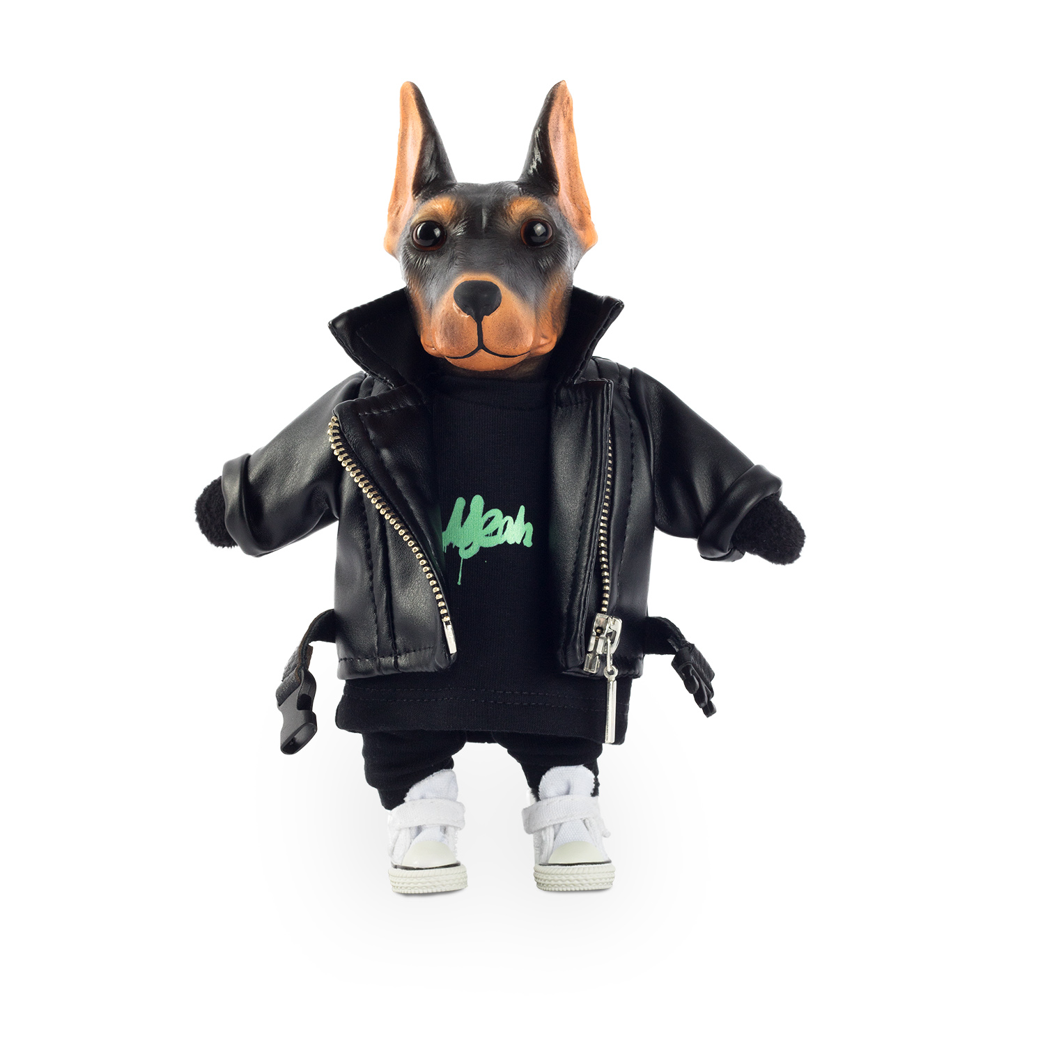 Коллекционная мягкая игрушка Sobasiki s400 Доберман Ричи