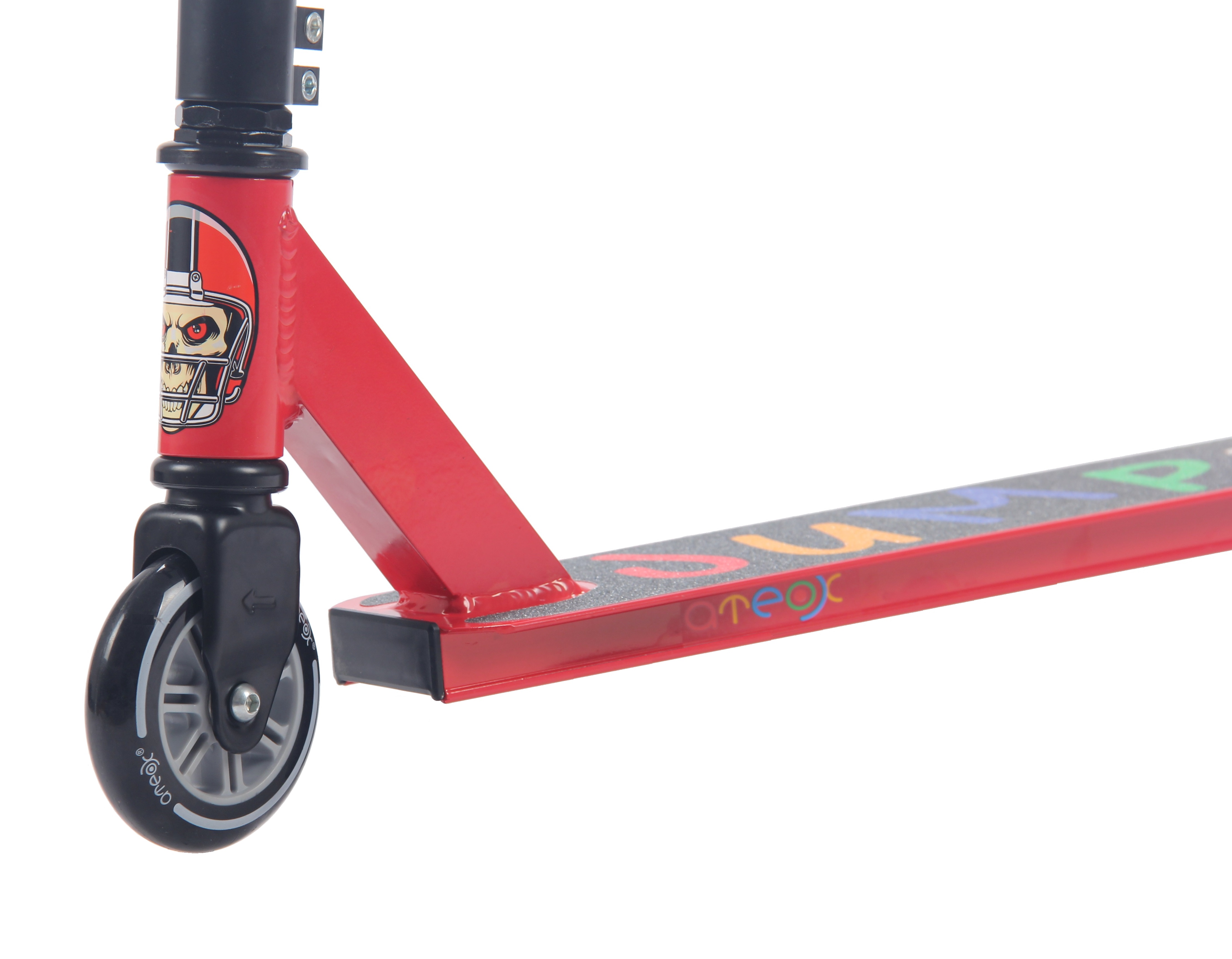 Самокат ATEOX Jump трюковый, красный