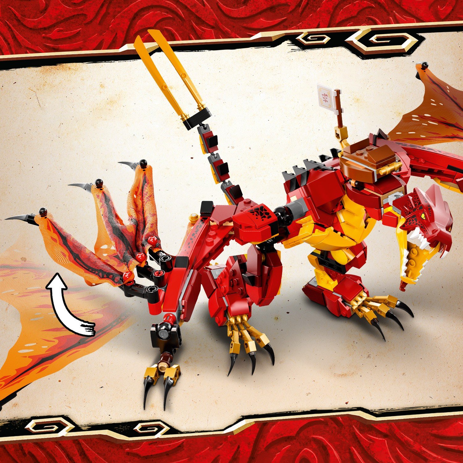 Lego Ninjago 71753 Атака огненного дракона