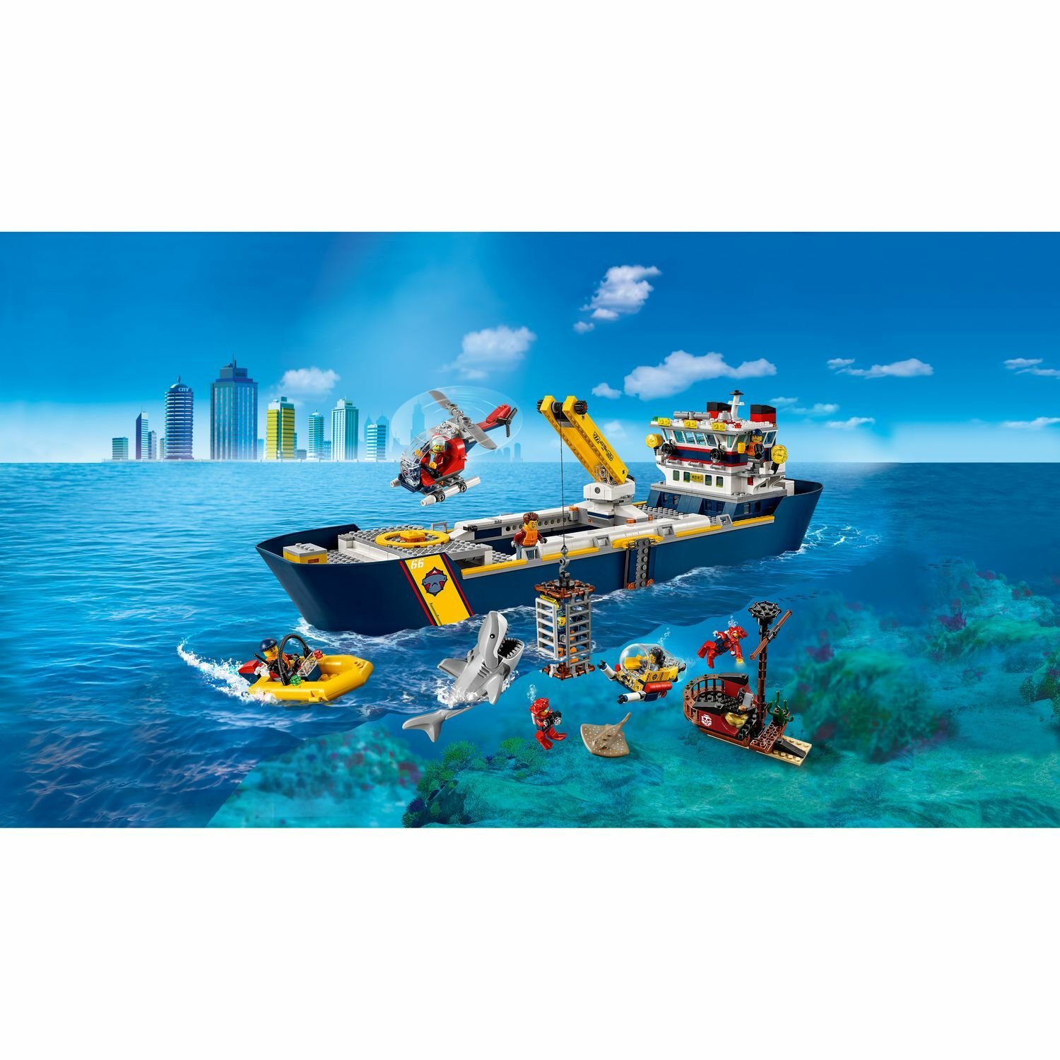 Lego City 60266 Океан: исследовательское судно