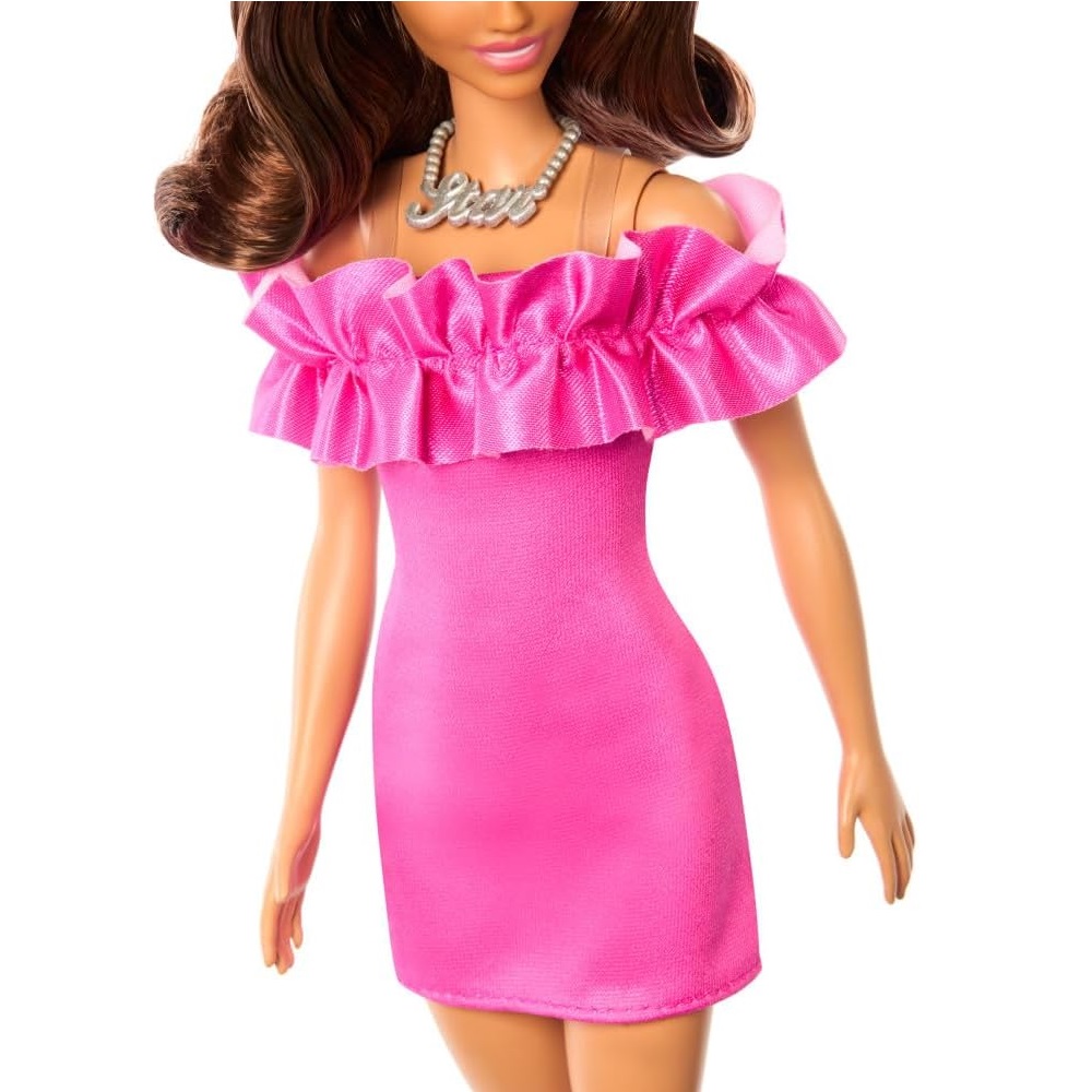 Кукла Barbie HRH15 217 в розовом платье