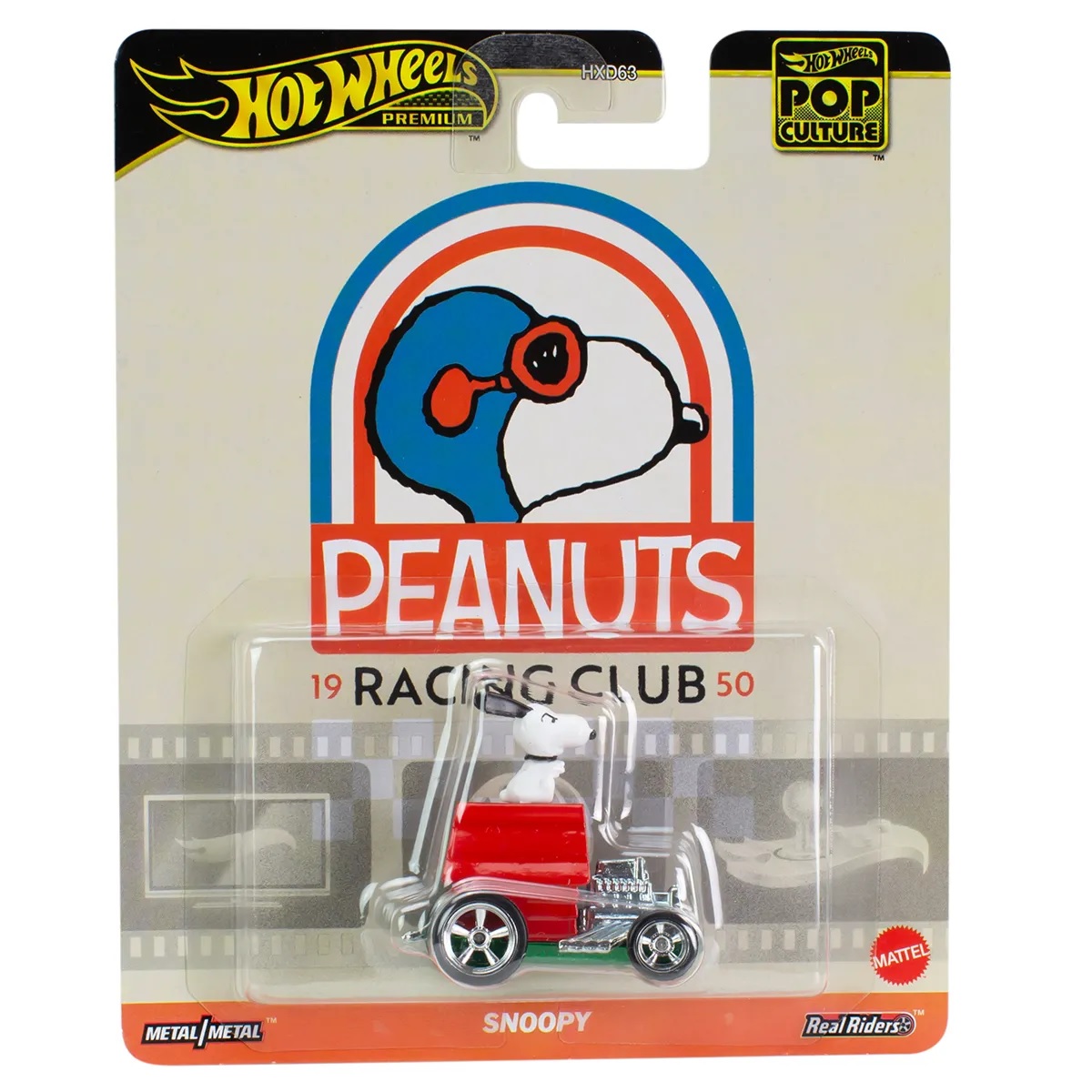 Машинка Hot Wheels Premium HVJ42 Pop Culture Snoopy 2024