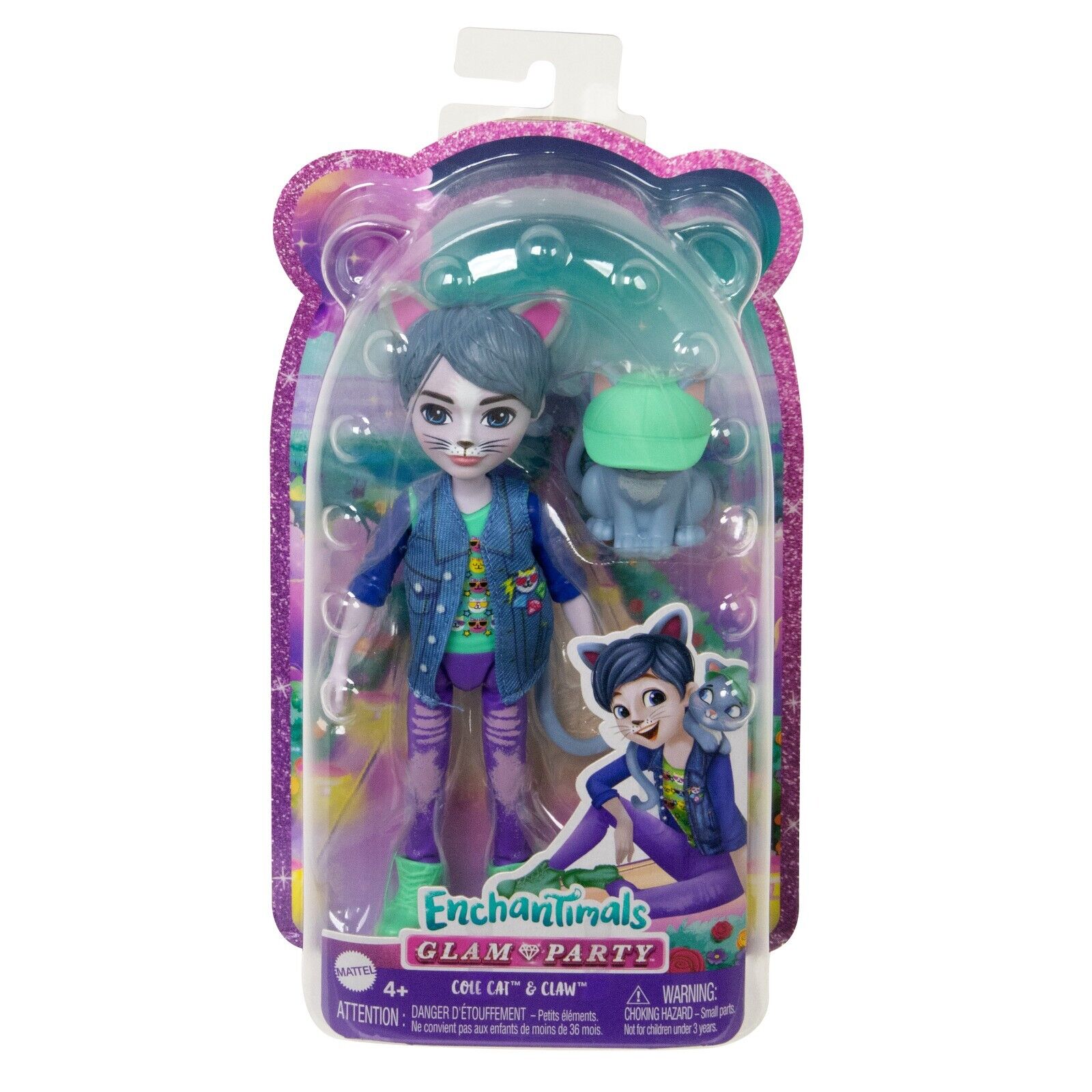 Кукла Enchantimals HNT59 Кот Коул и Клоу