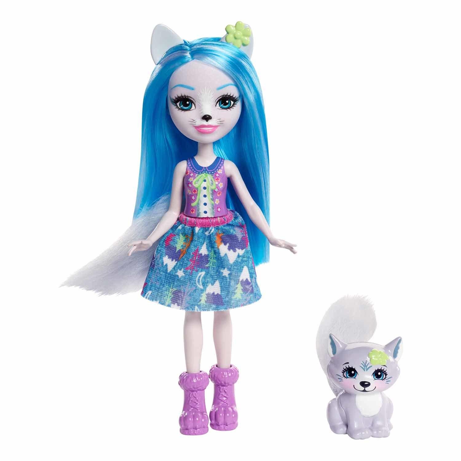 Кукла с питомцем Enchantimals FRH40 Волчица Винсли, 15 см