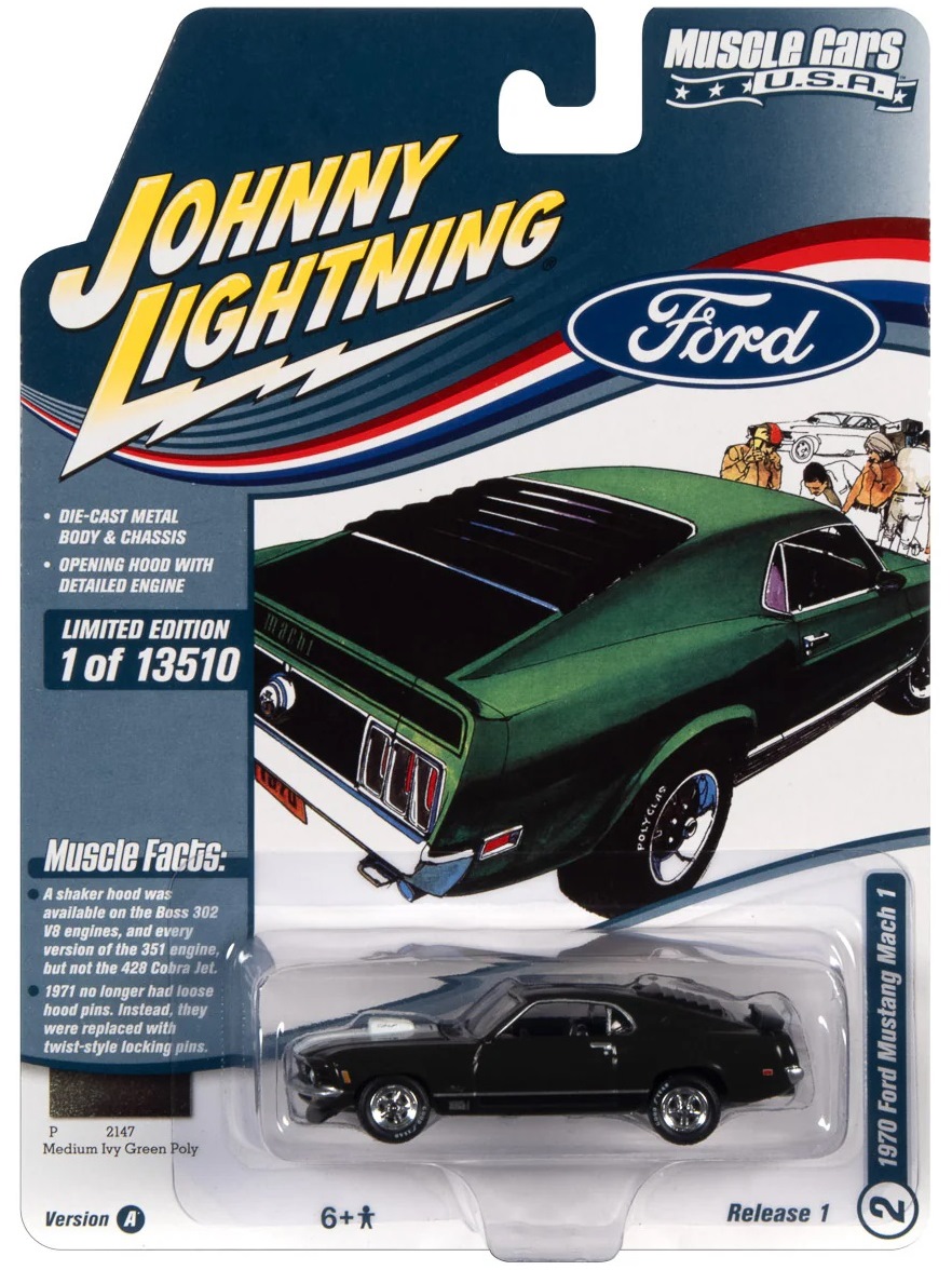 Машинка Johny Lightning 1970 Ford Mustang Mach 1