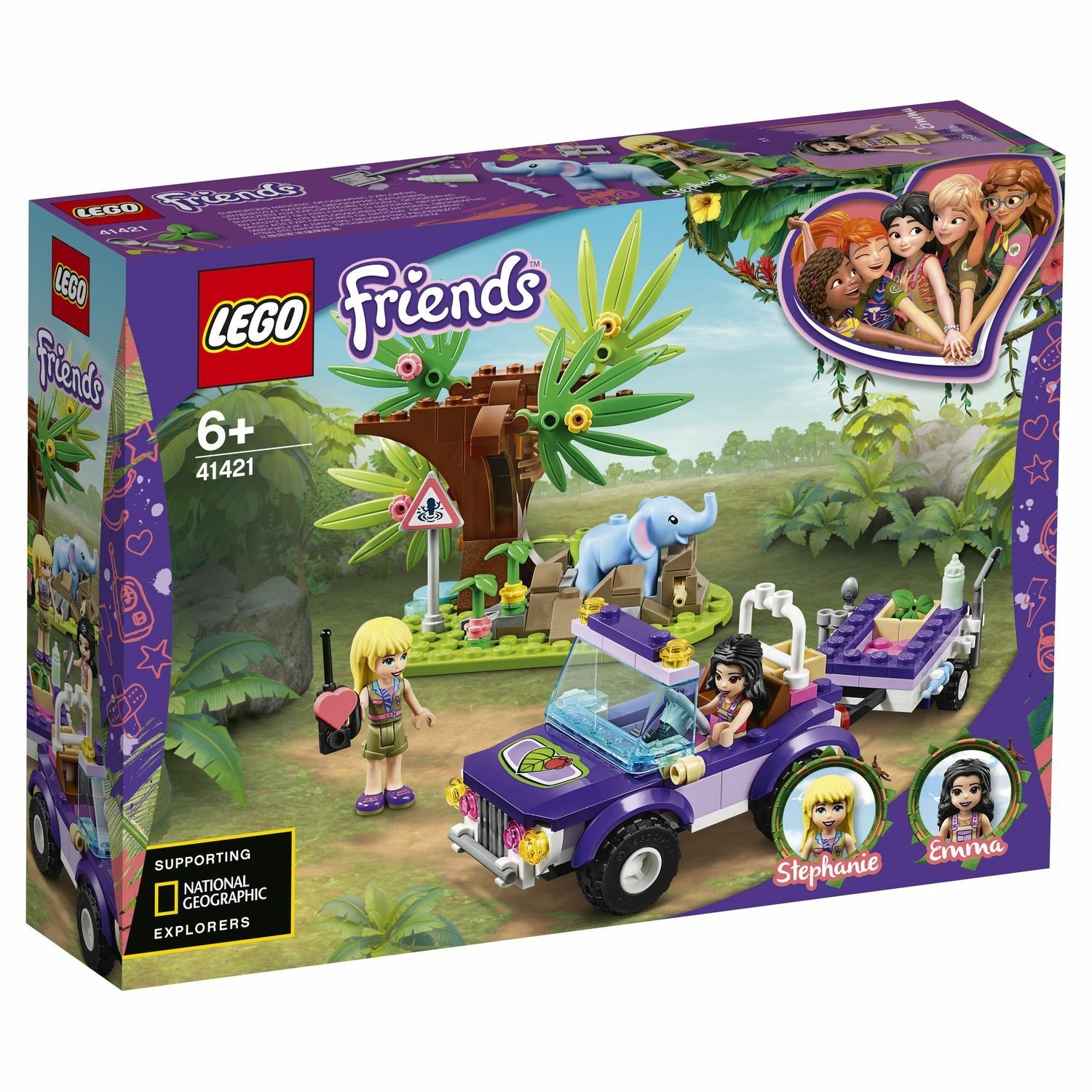 Lego Friends 41421 Джунгли: спасение слонёнка