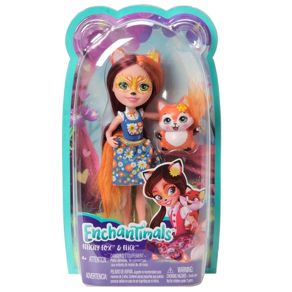 Кукла с питомцем Enchantimals FXM71 Фелисити Лис, 15 см
