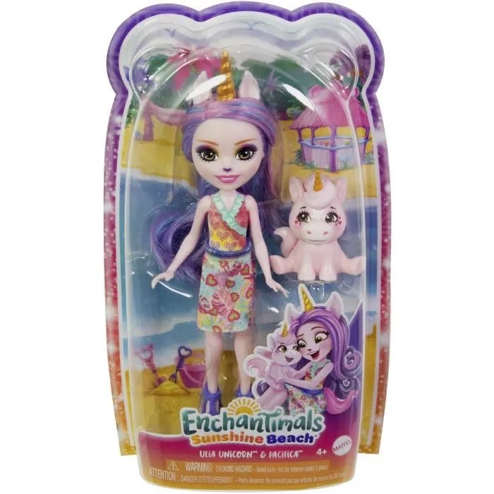 Кукла Enchantimals HRX84 Юля Единорог и Пацифика