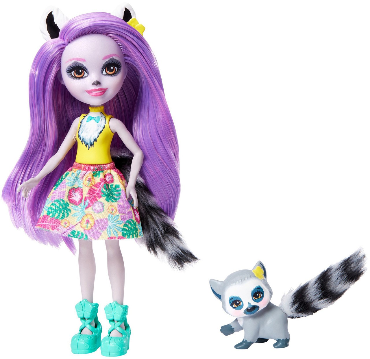 Кукла с питомцем Enchantimals GFN44 Лариса Лемури, 15 см