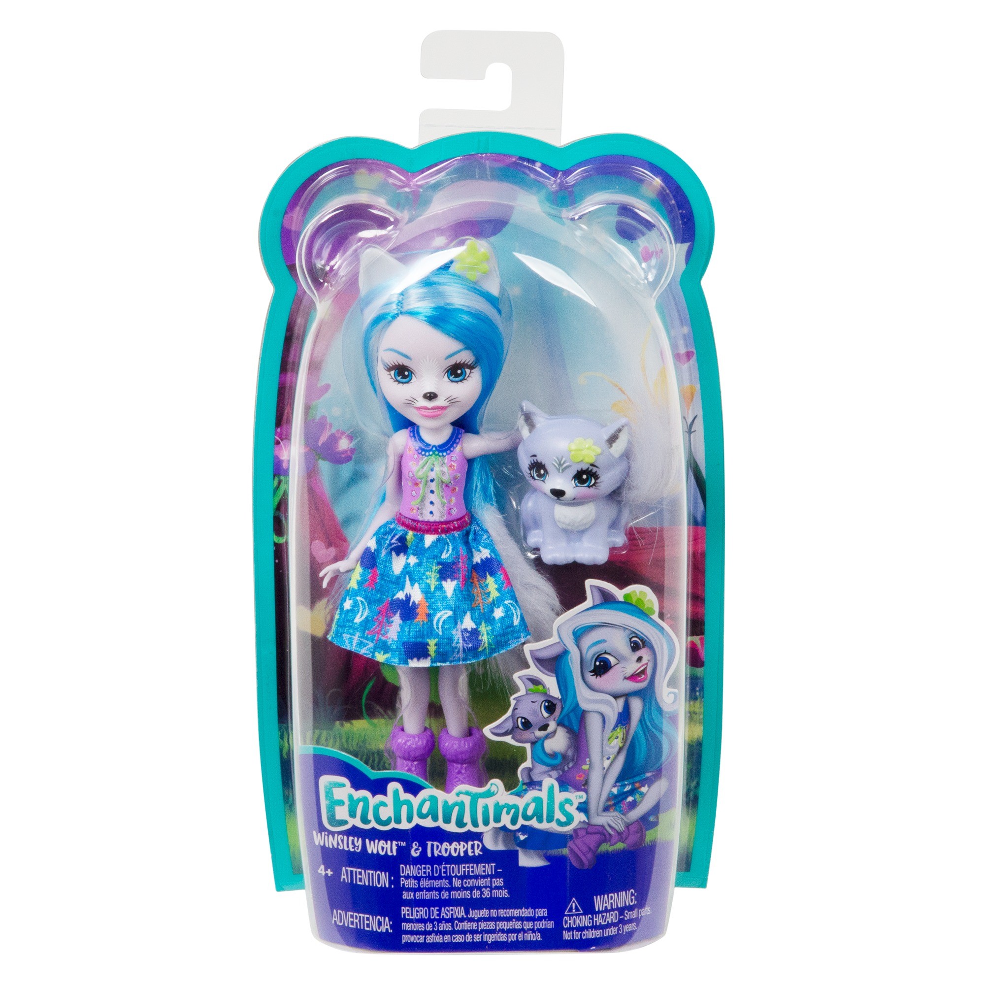 Кукла с питомцем Enchantimals FRH40 Волчица Винсли, 15 см