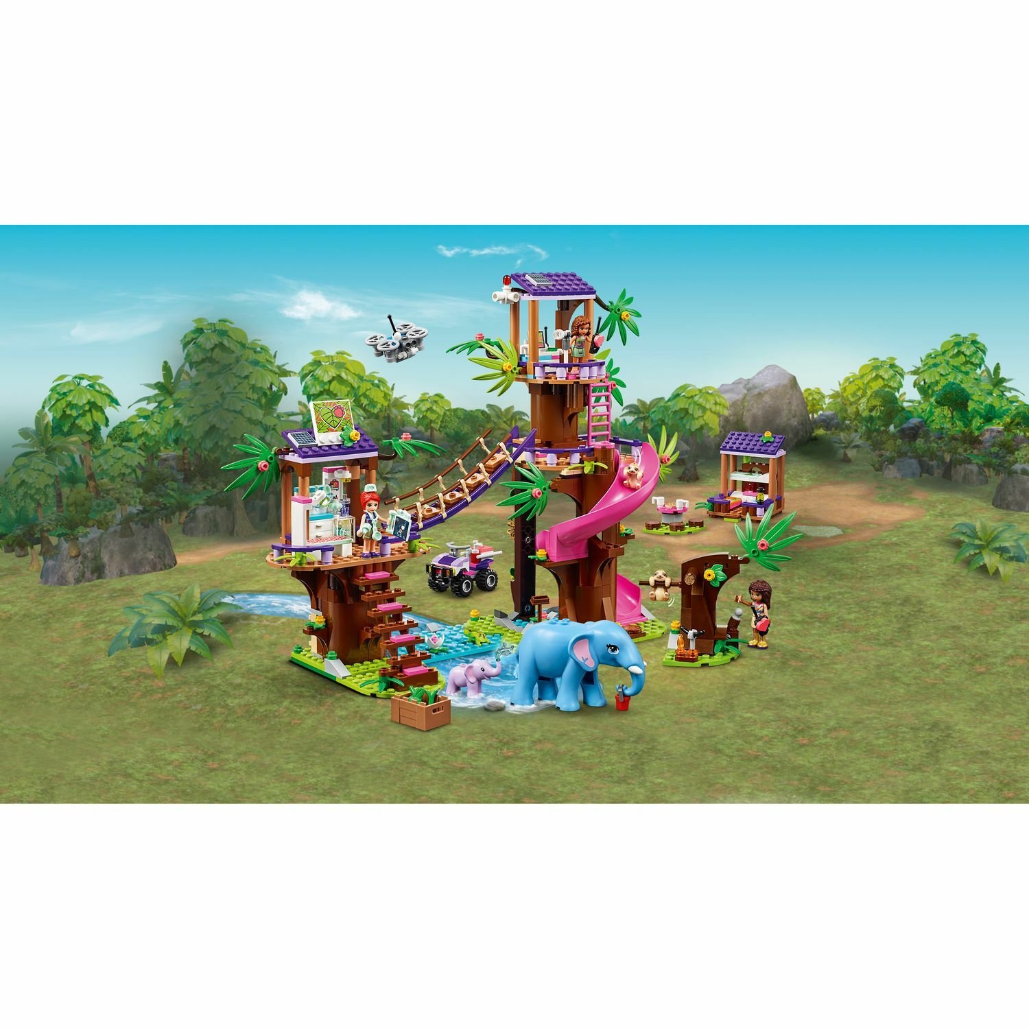 Lego Friends 41424 Джунгли: штаб спасателей