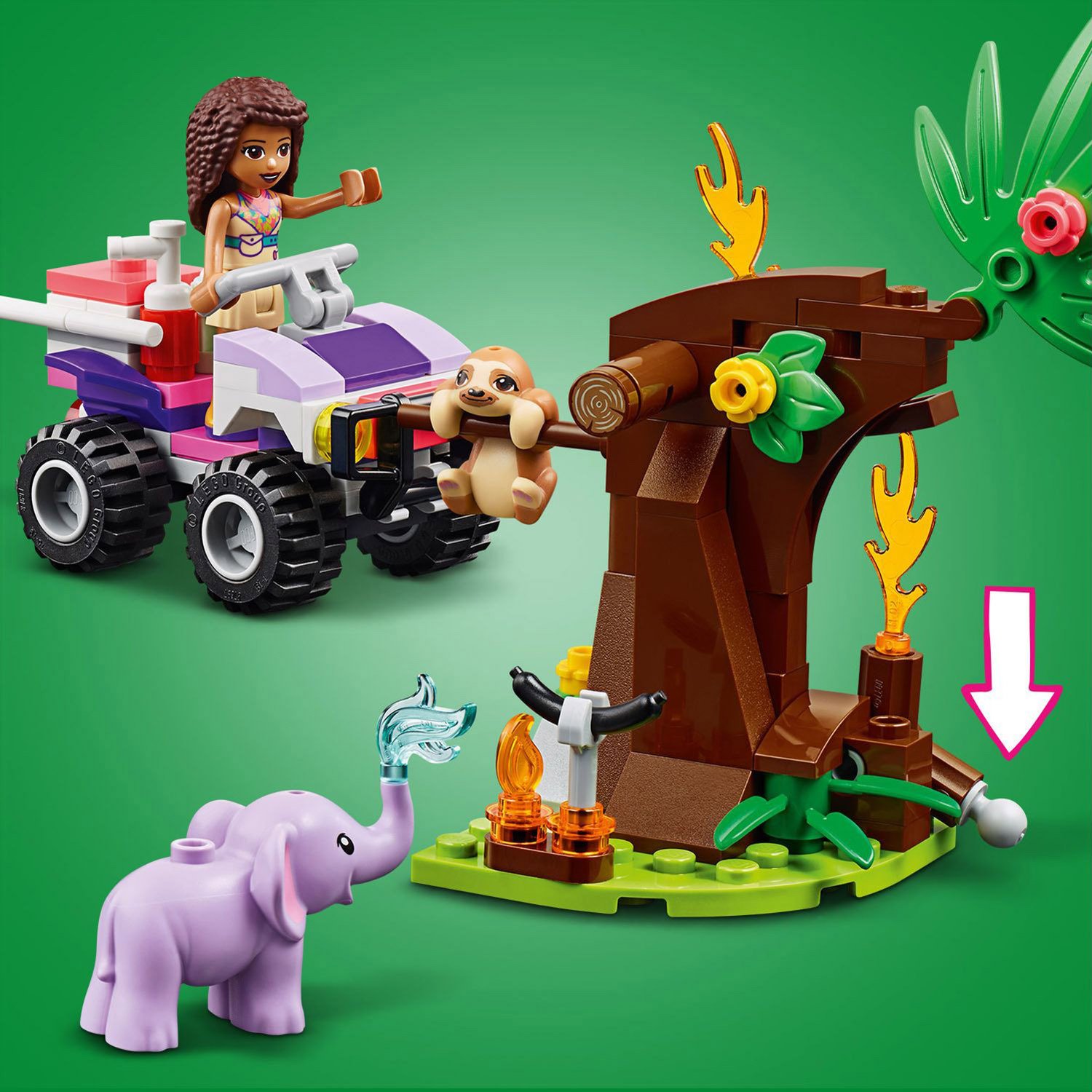 Lego Friends 41424 Джунгли: штаб спасателей