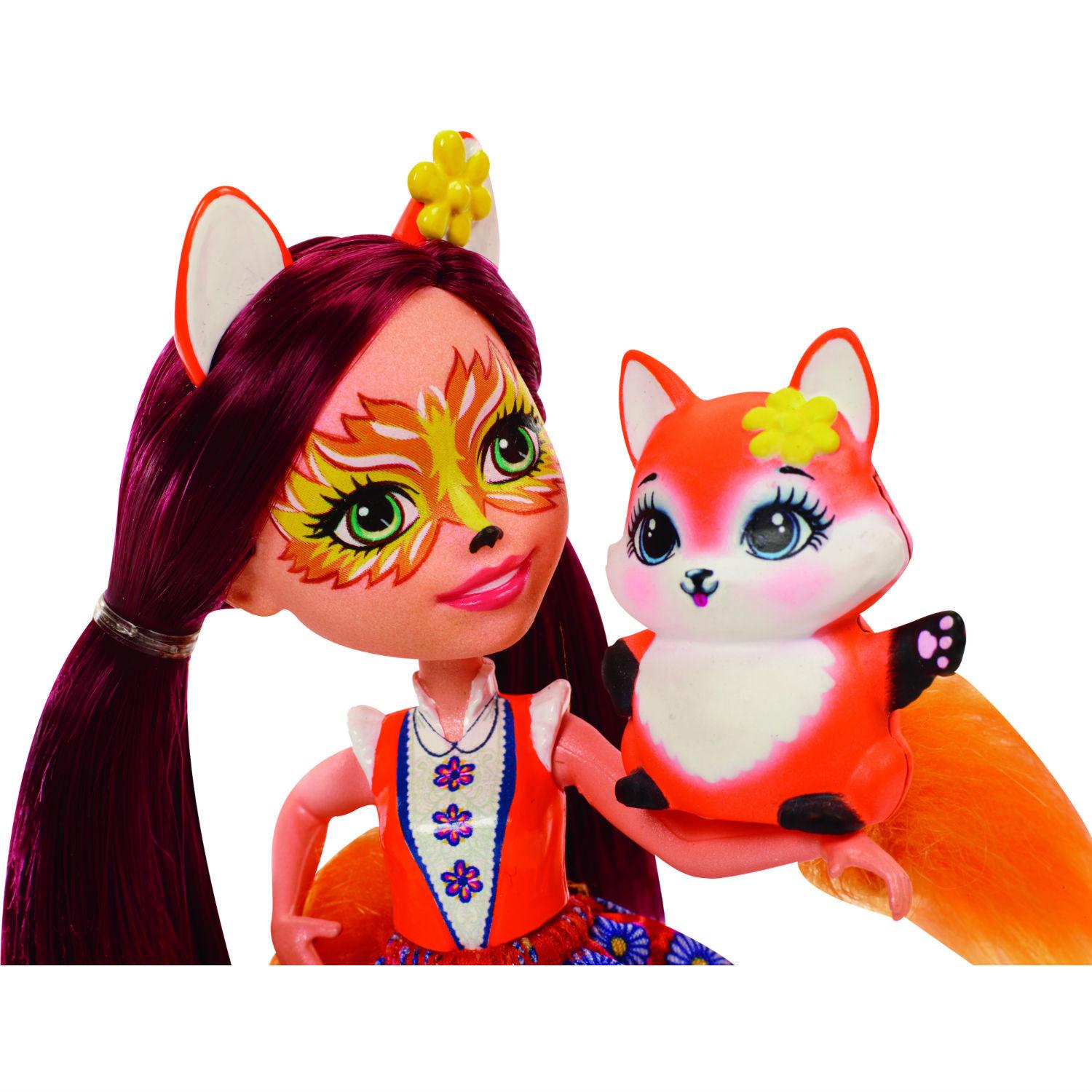 Кукла с питомцем Enchantimals DVH89 Фелисити Лис, 15 см