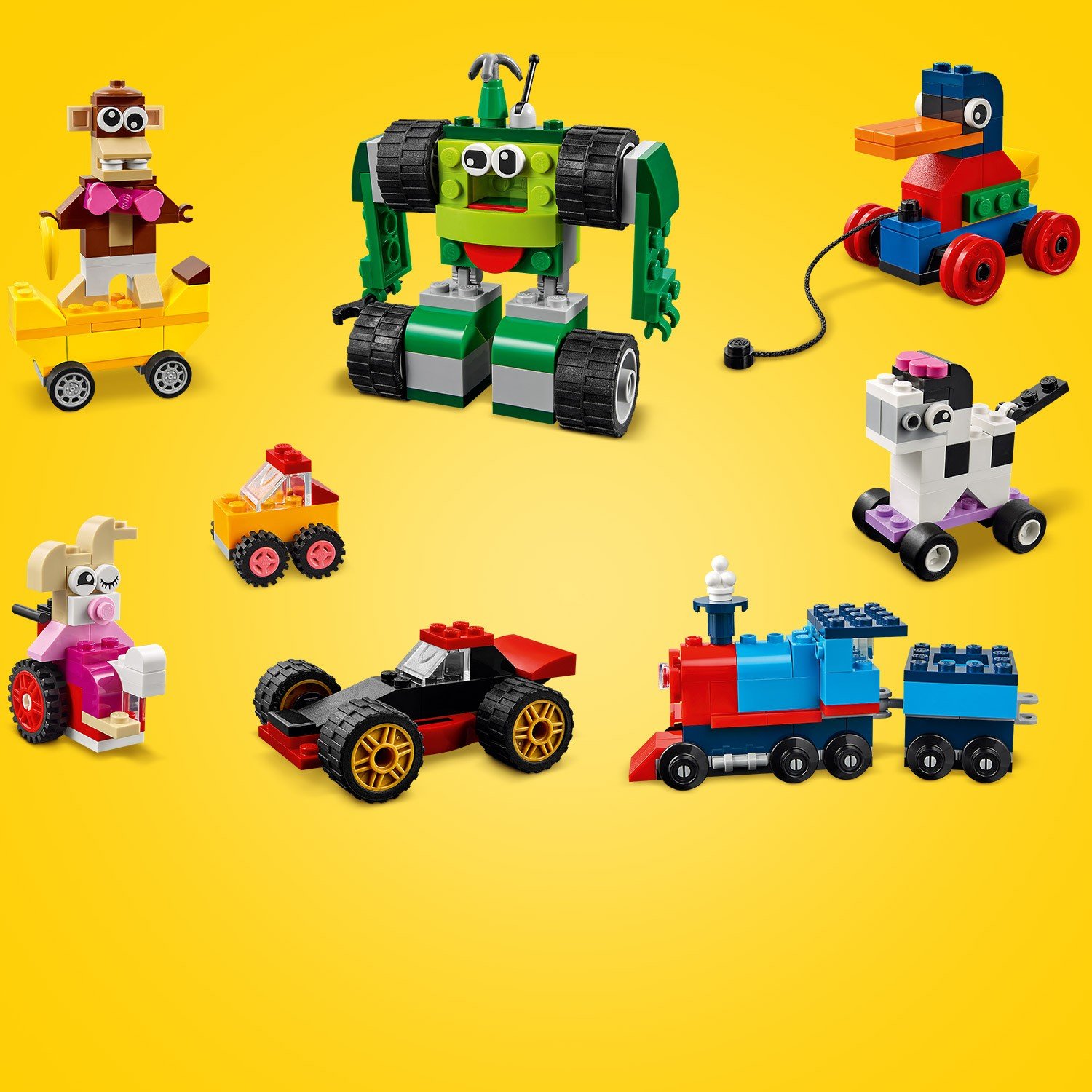 Lego Classic 11014 Кубики и колёса