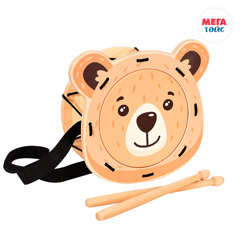 Игрушка барабан MEGA TOYS 11335 Мишка