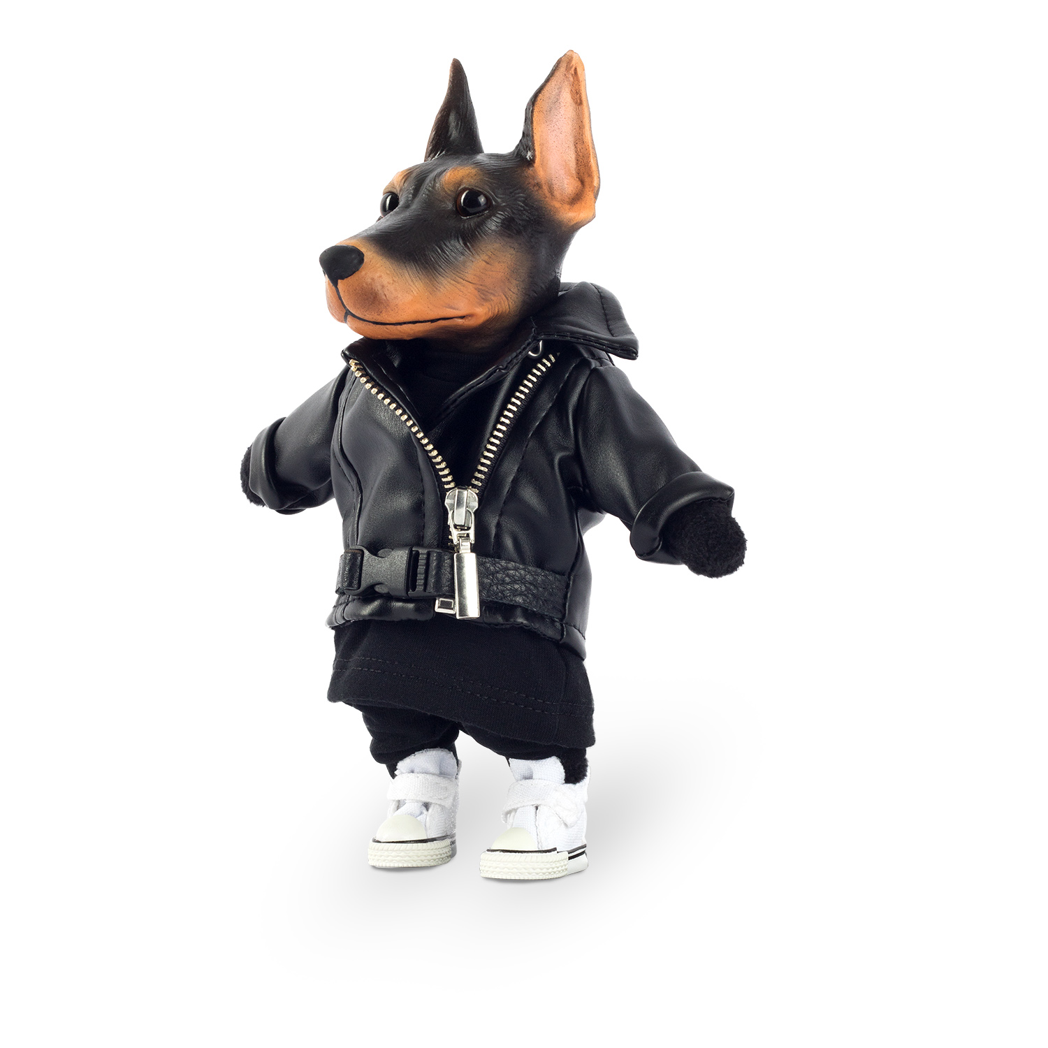 Коллекционная мягкая игрушка Sobasiki s400 Доберман Ричи