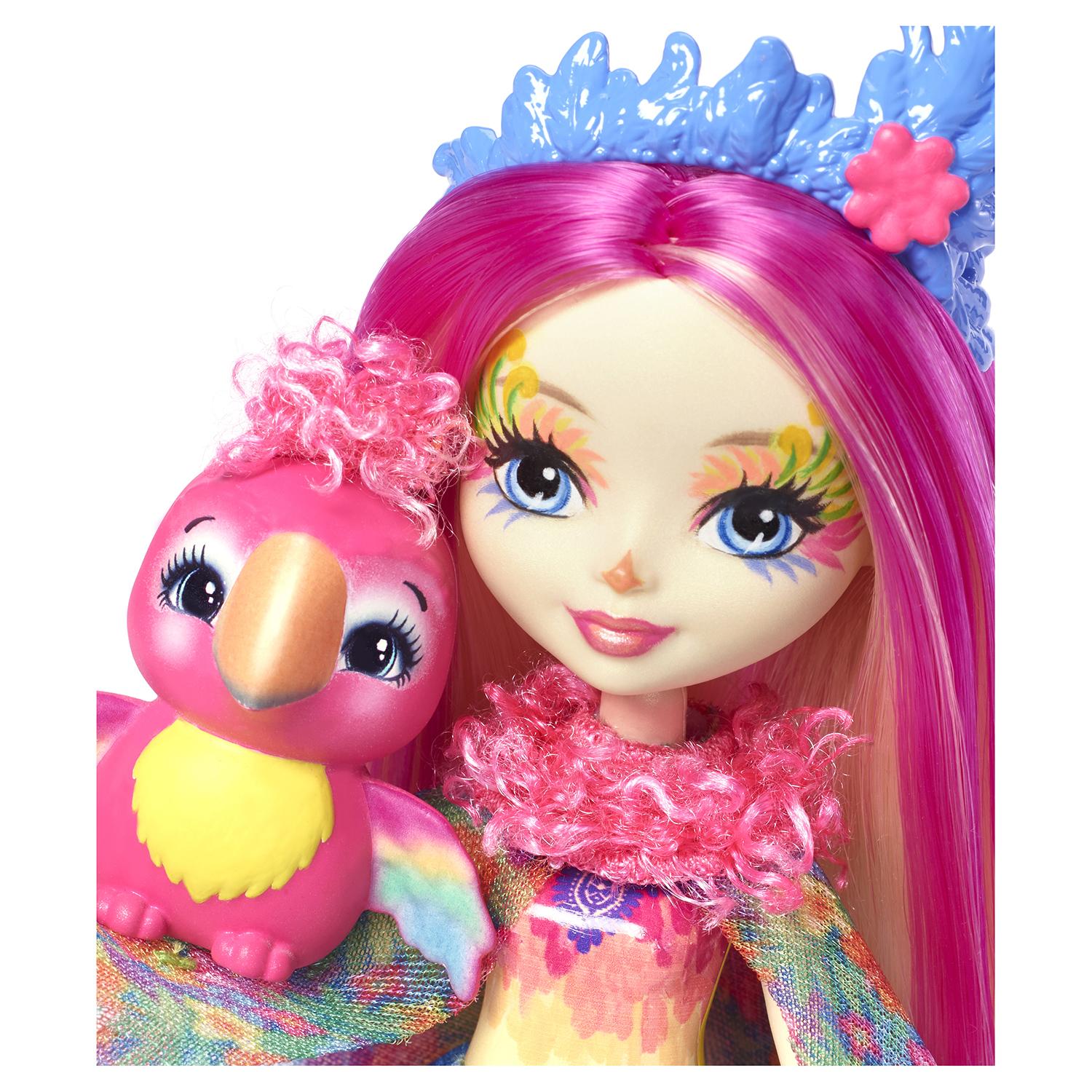 Кукла с питомцем Enchantimals FJJ21 Пикки Какаду, 15 см