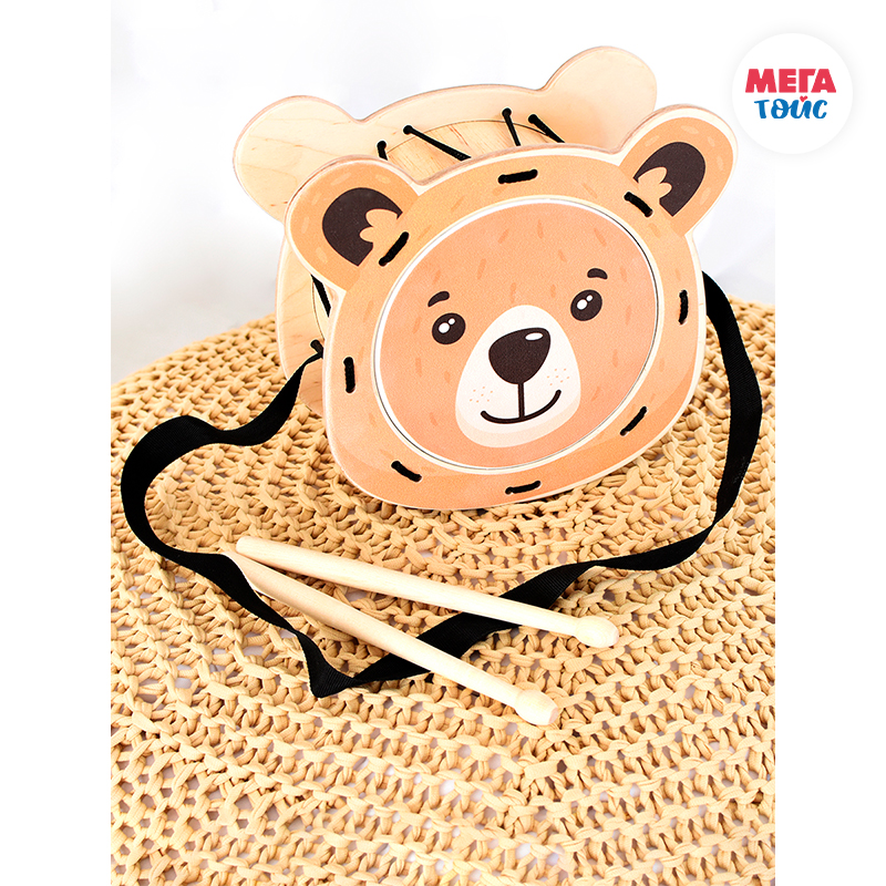 Игрушка барабан MEGA TOYS 11335 Мишка