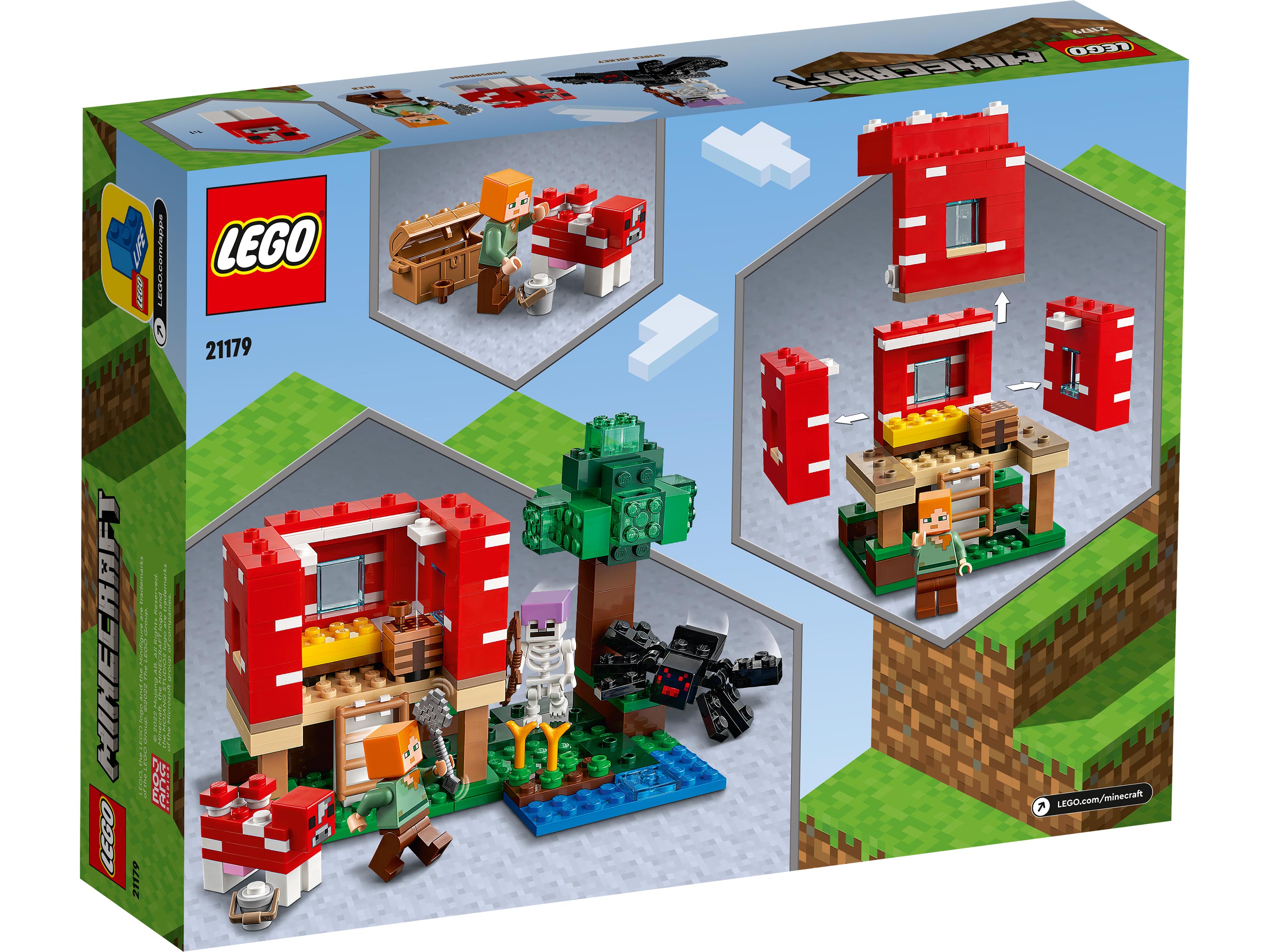 Lego Minecraft 21179 Грибной дом