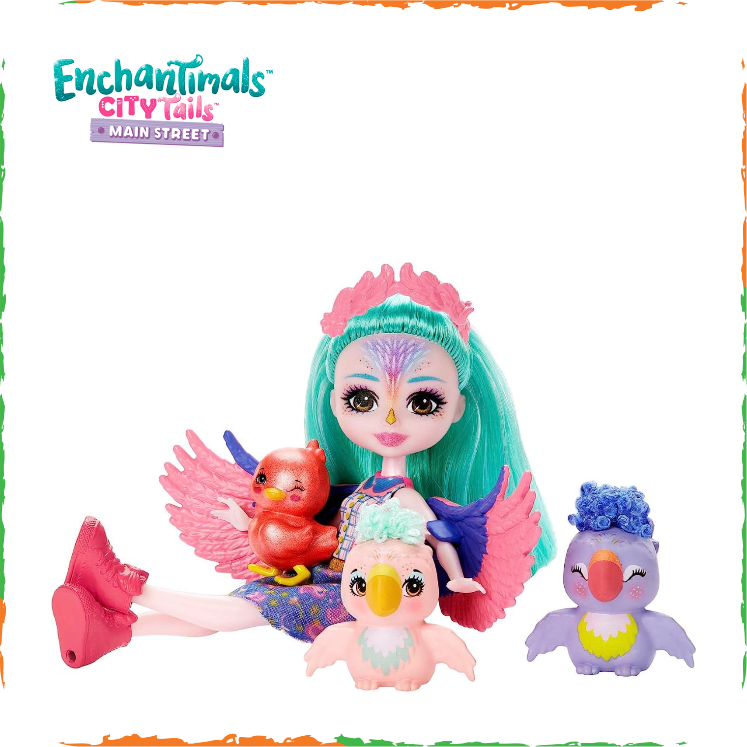 Набор Enchantimals HKN15 Семейство зябликов Филии Финч