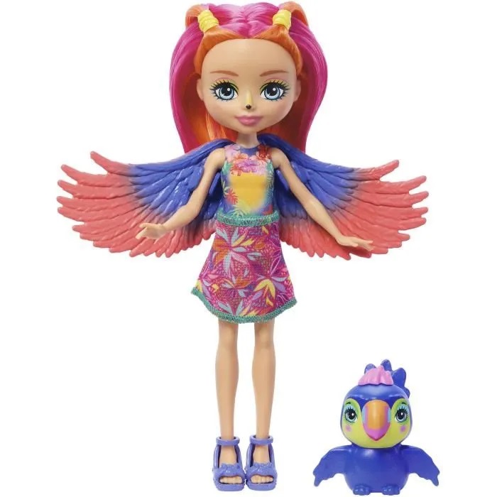 Кукла Enchantimals HRX83 Триппи Тукан и Канопи
