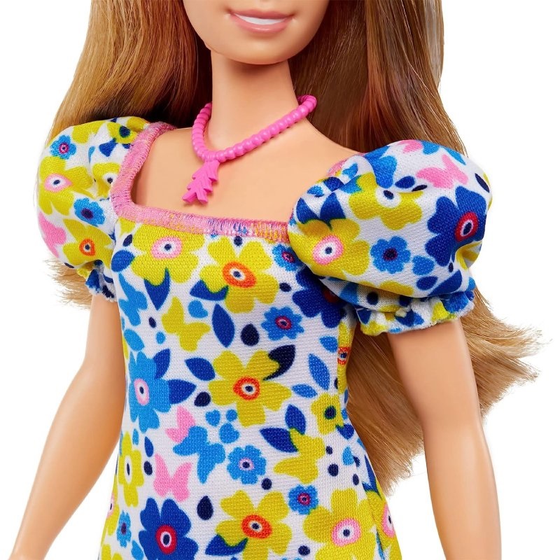 Кукла Barbie HJT05 208 в платье в цветочках
