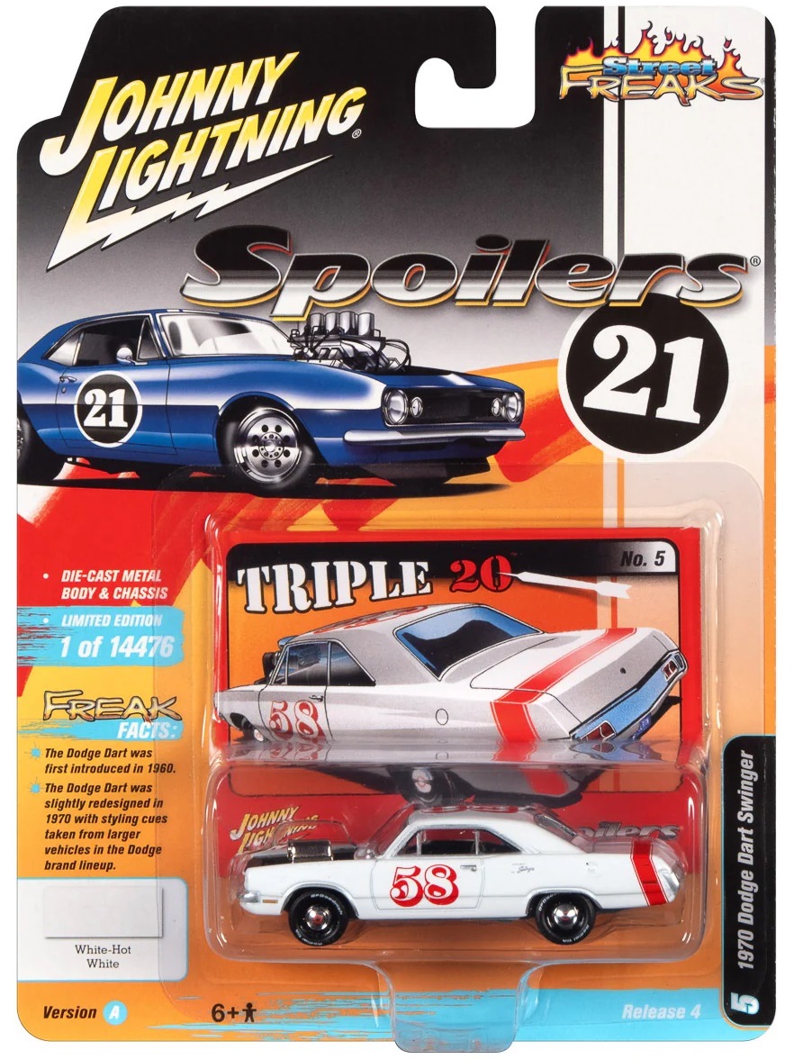 Машинка Johny Lightning Street Freaks 1970 Dodge Dart Swinger