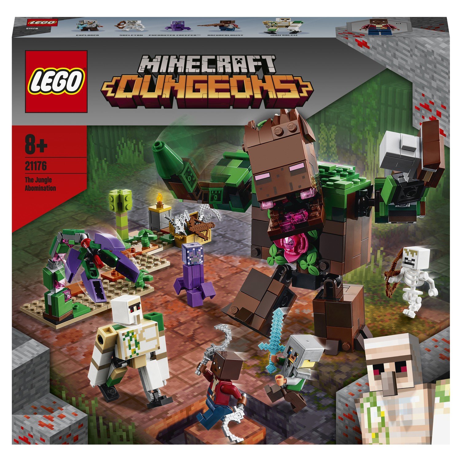 Lego Minecraft 21176 Мерзость из джунглей