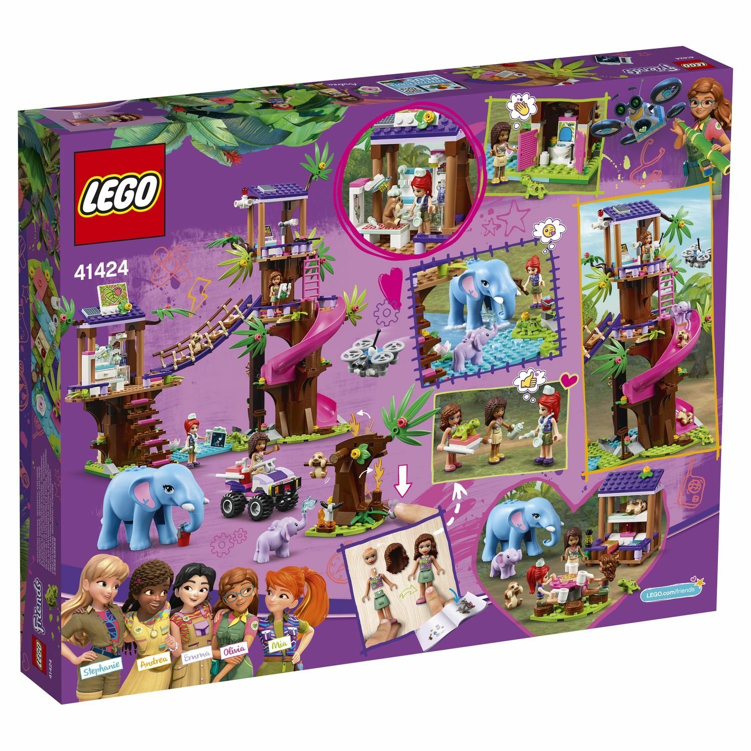 Lego Friends 41424 Джунгли: штаб спасателей
