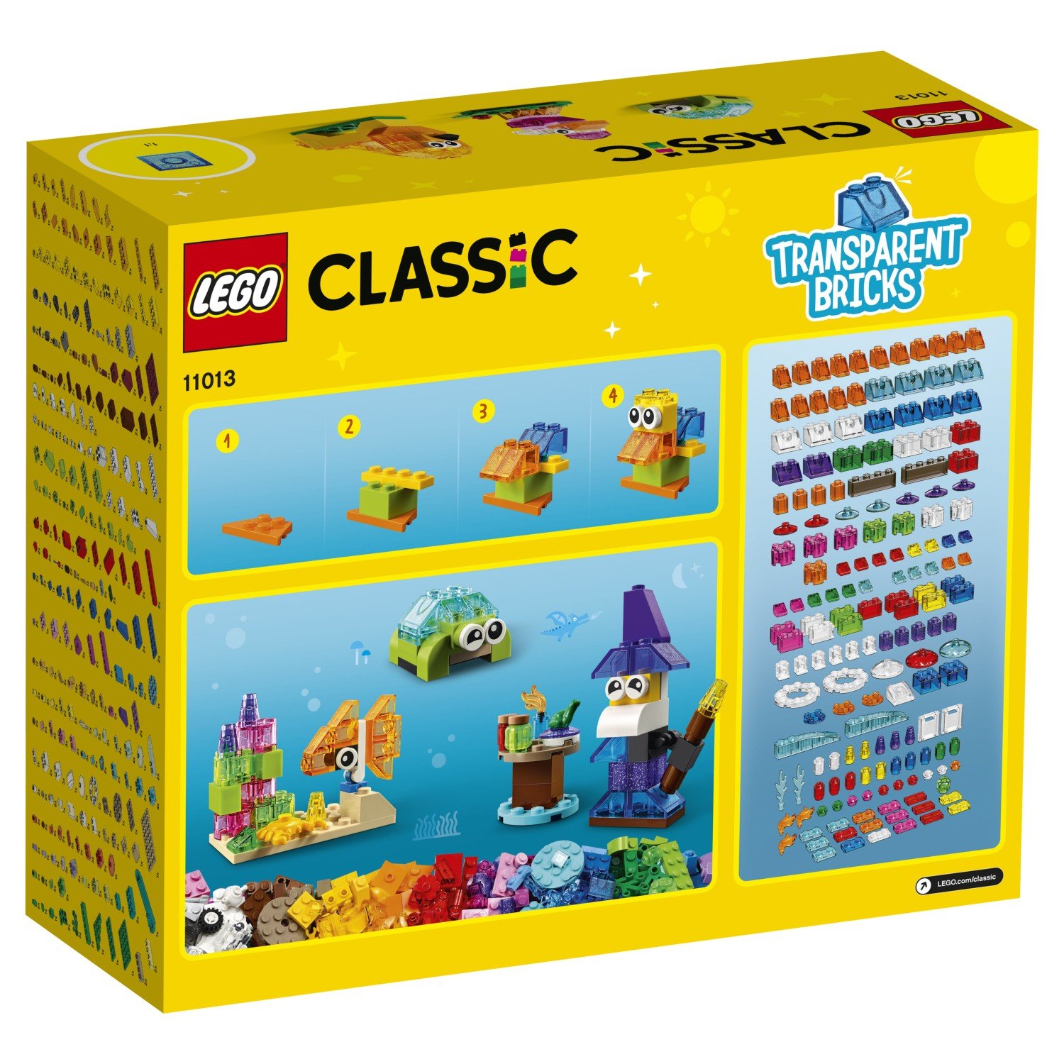 Lego Classic 11013 Прозрачные кубики