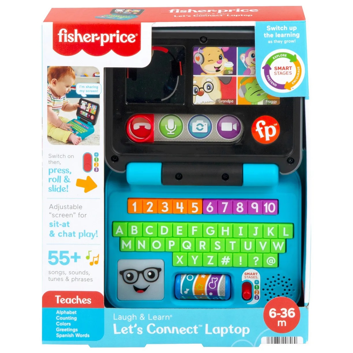 Интерактивная игрушка Fisher-Price HHH06 Ноутбук для малыша
