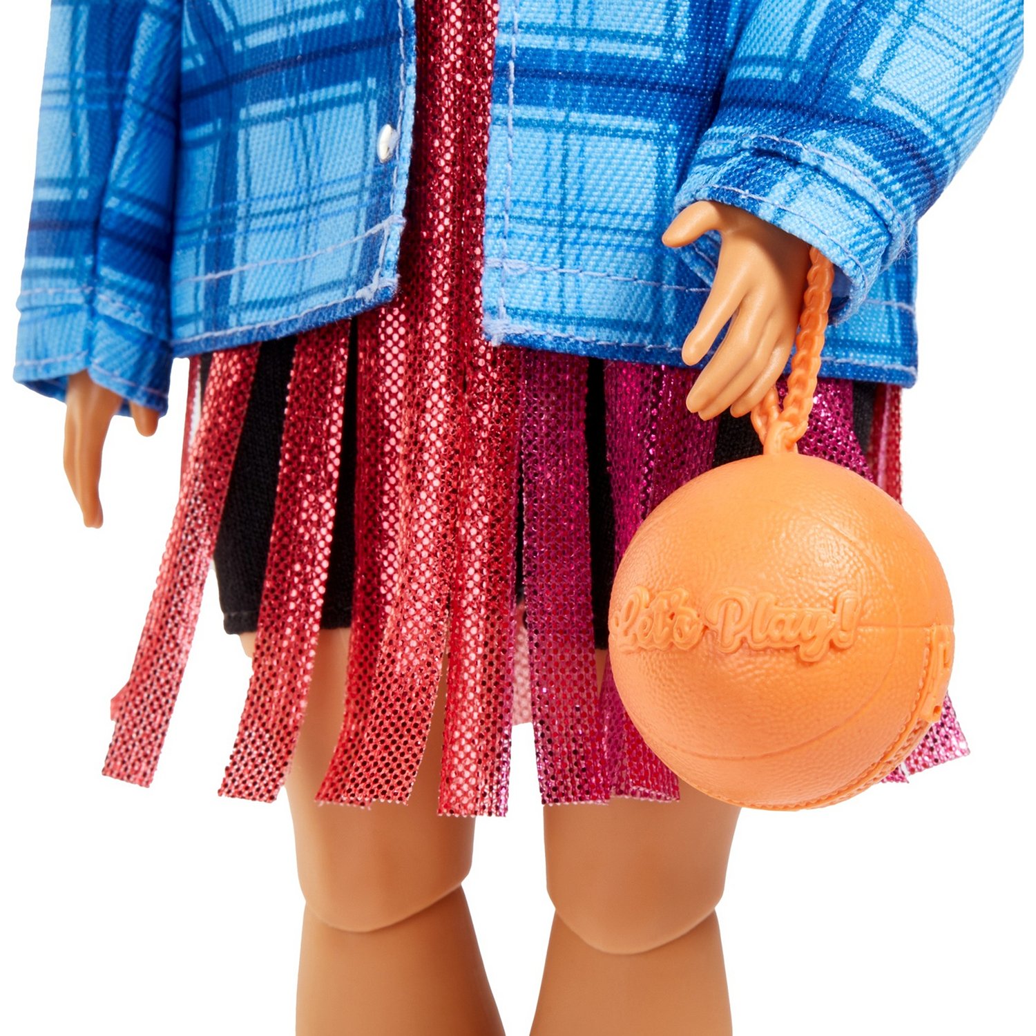 Кукла Barbie HDJ46 Экстра в платье баскетбольный стиль