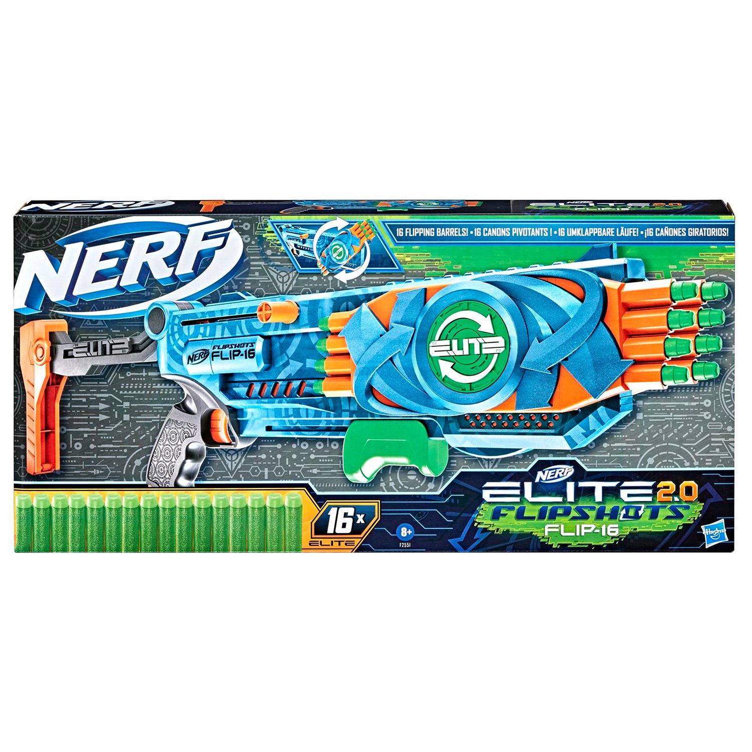 Бластер Nerf Elite 2.0 F2551 Флип 16
