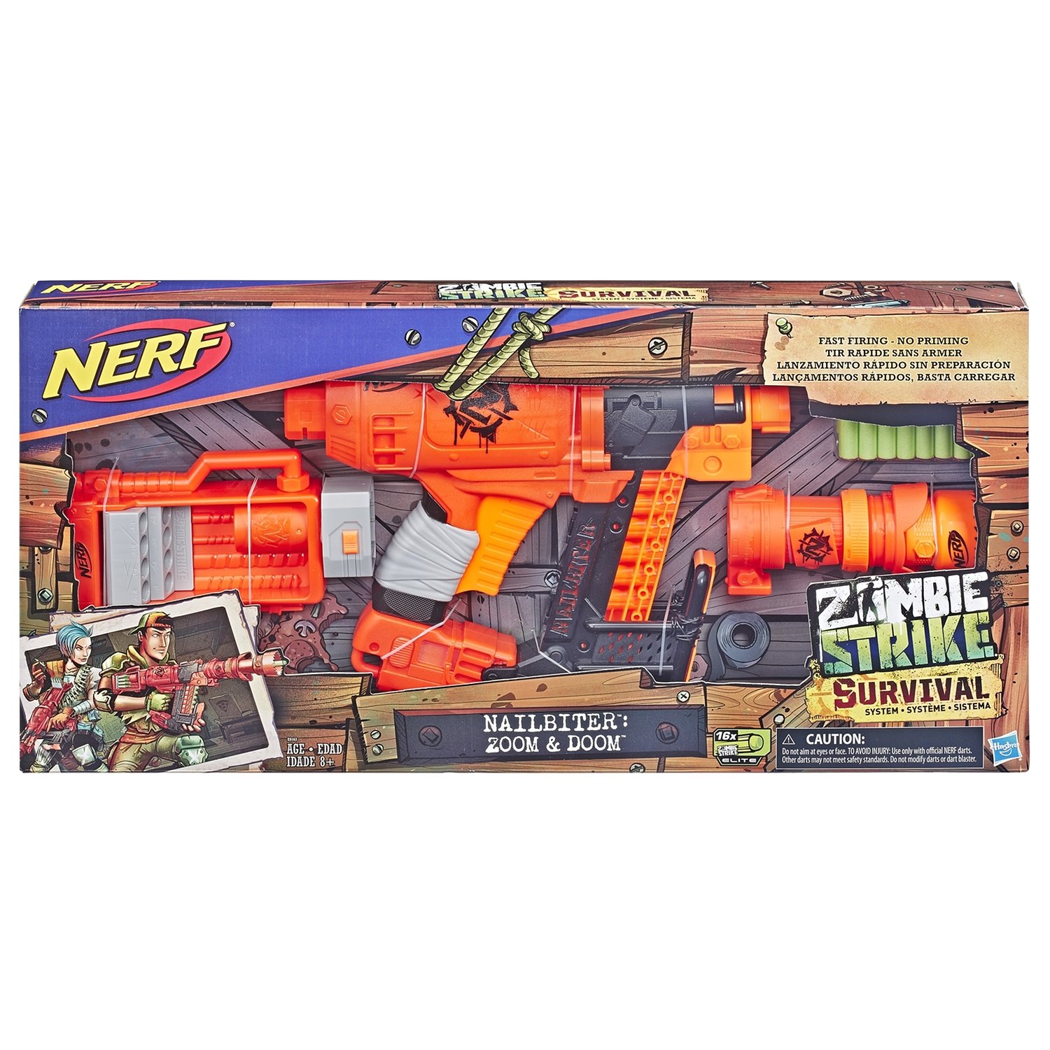 Бластер Nerf Зомби Страйк E6163 Ногтегрыз