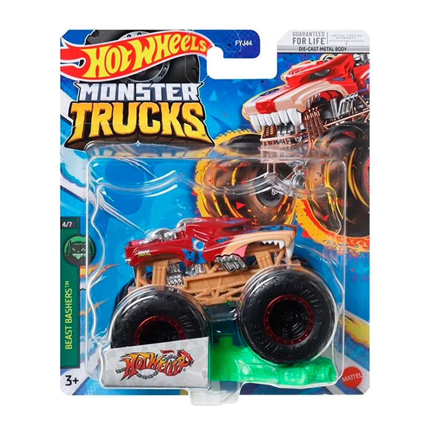 Машинка Hot Wheels HNW15 Monster Trucks Hotweiler 2023