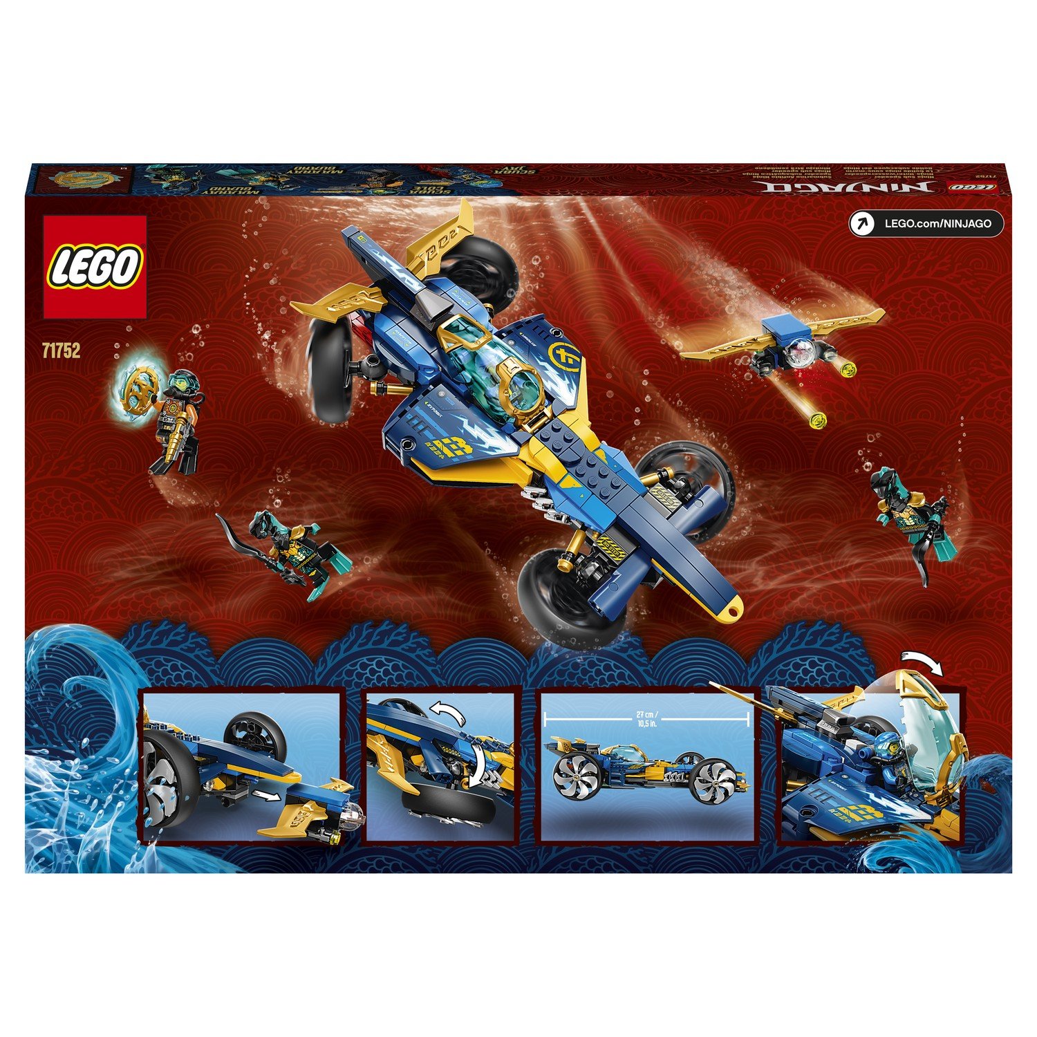 Lego Ninjago 71752 Спидер-амфибия ниндзя