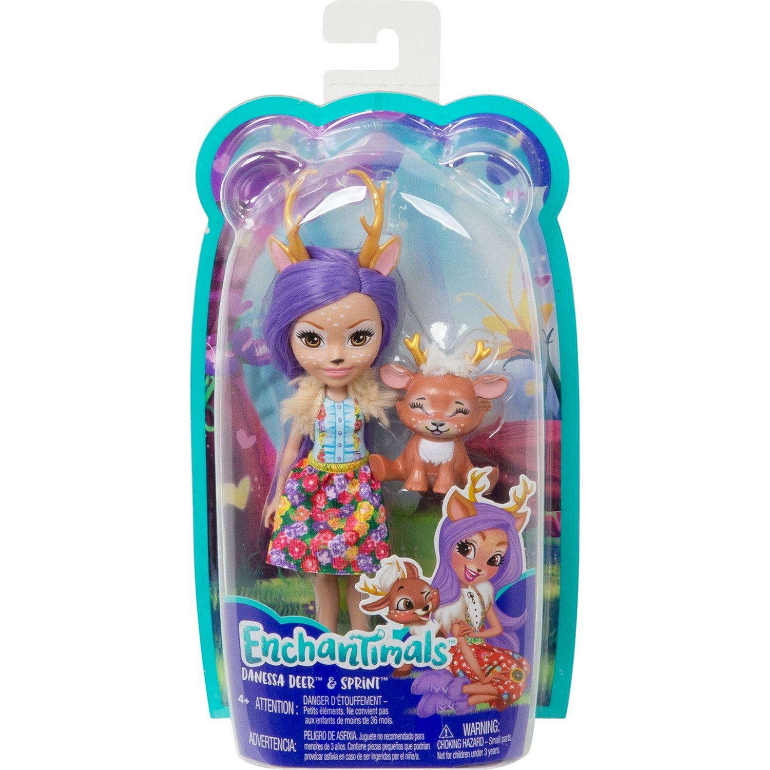 Кукла с питомцем Enchantimals FXM75 Данесса Оления, 15 см