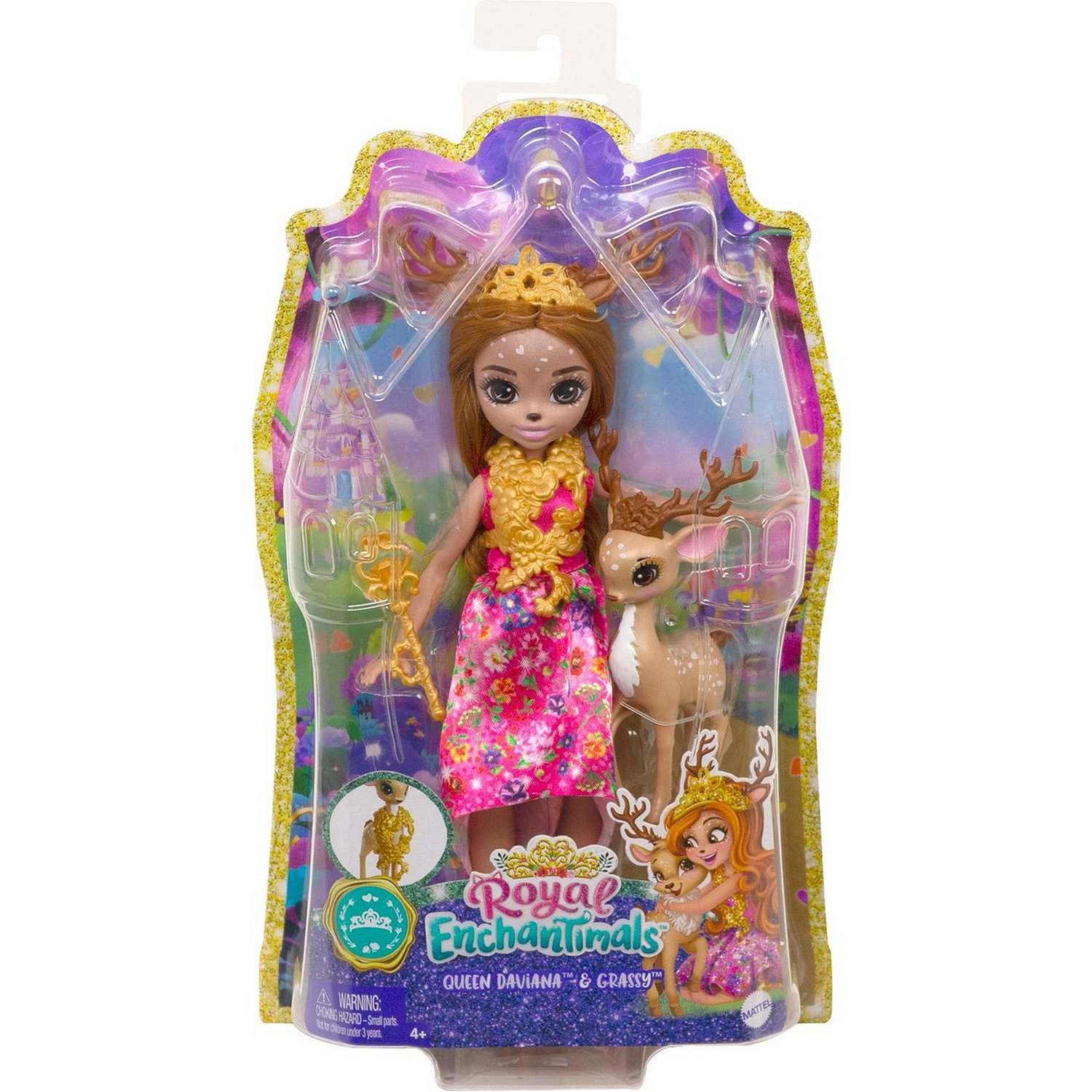 Кукла Enchantimals GYJ12 Королева Давиана и Грасси