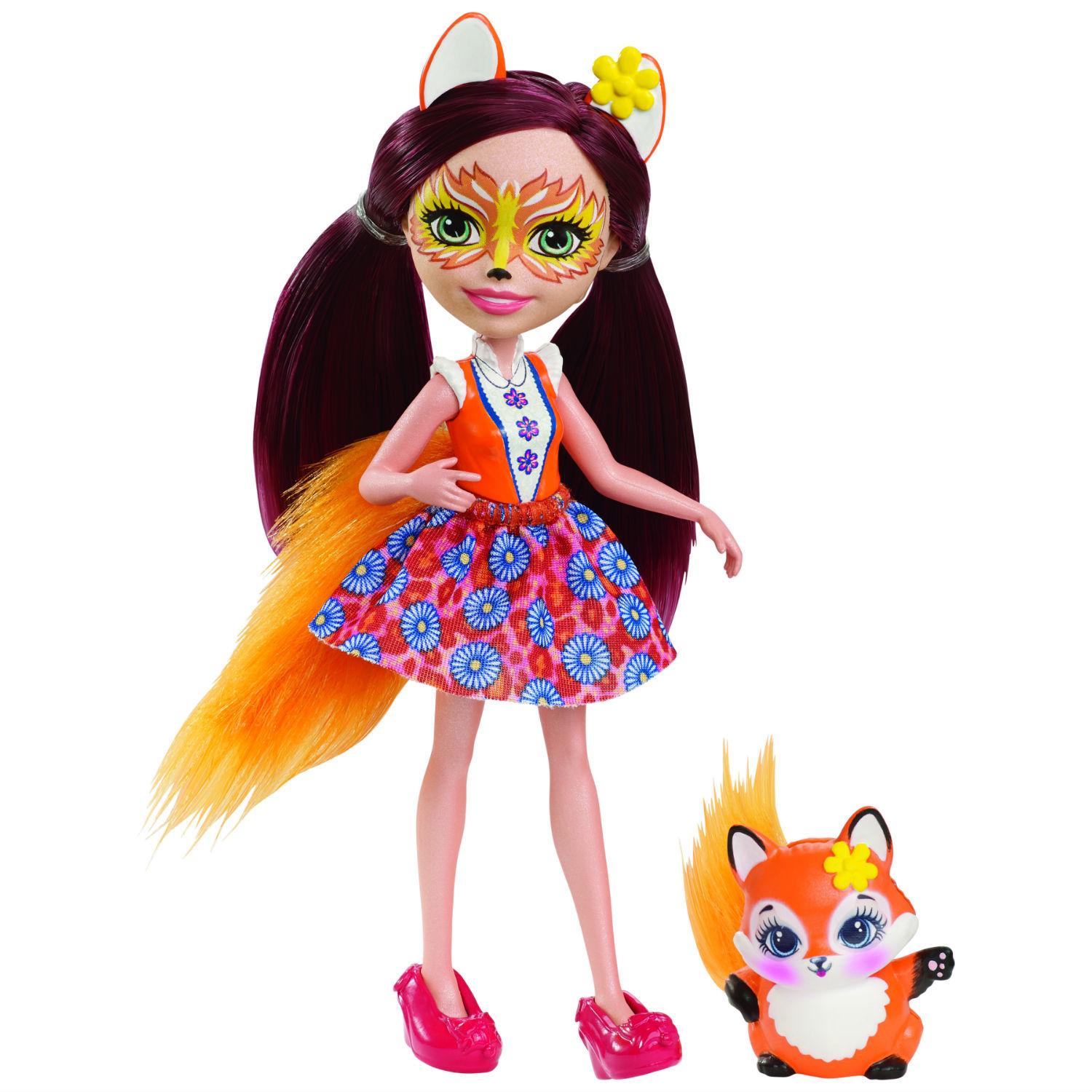 Кукла с питомцем Enchantimals DVH89 Фелисити Лис, 15 см
